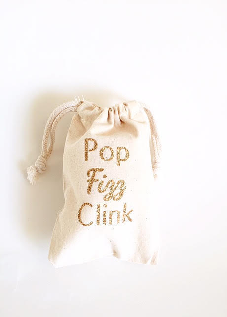 Pop Fizz Clink Bridal Shower Favor Bags