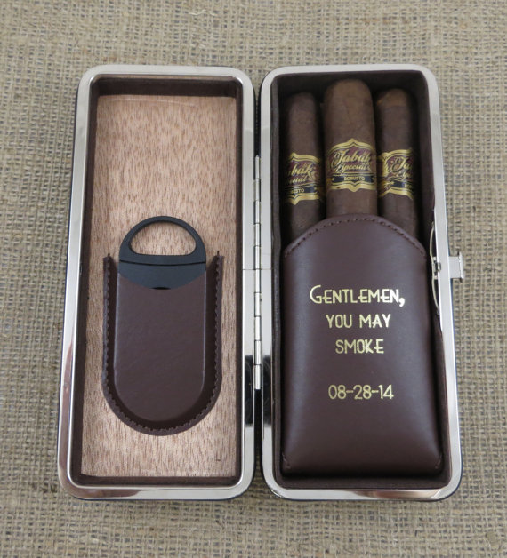 Personalized Groomsman Cigar Case