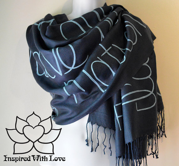 Personalized Message Pashmina Scarf