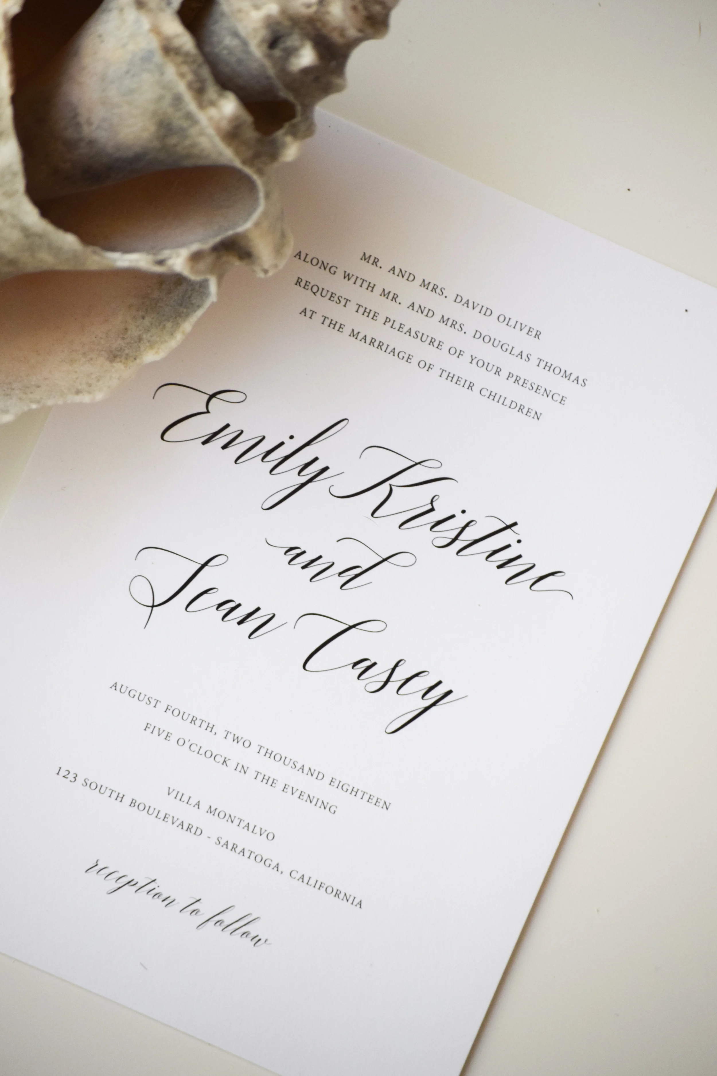 elegant wedding invitations - Shine Invitations