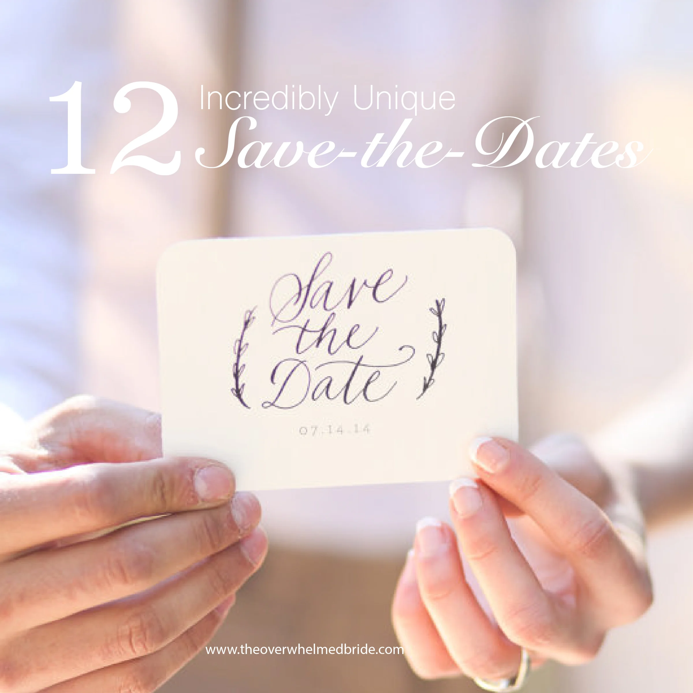 fun and unique save the dates