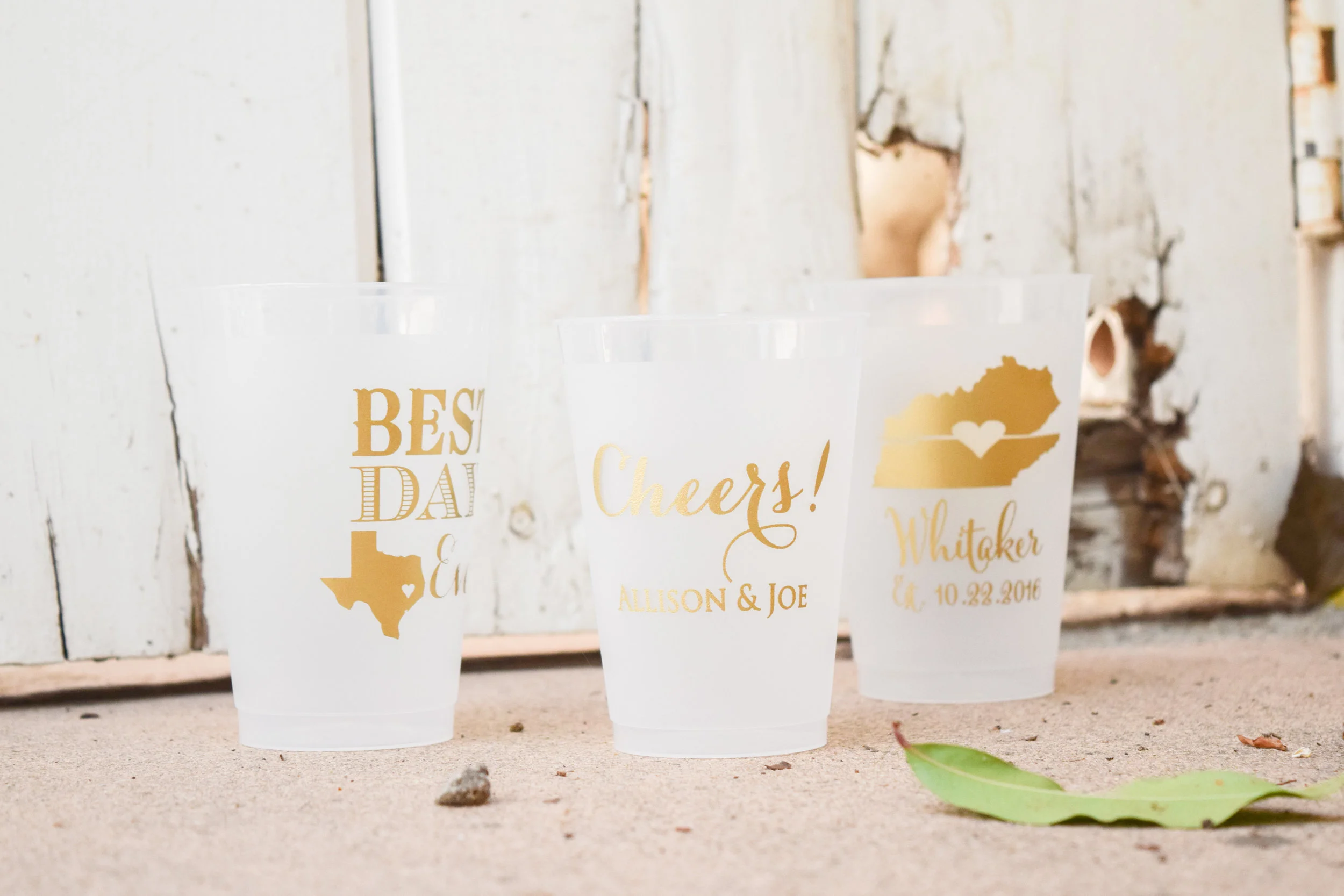 The Bridal Boutique | Personalized Bachelorette, Bridal Shower and Wedding Day Cups by Gracious Bridal