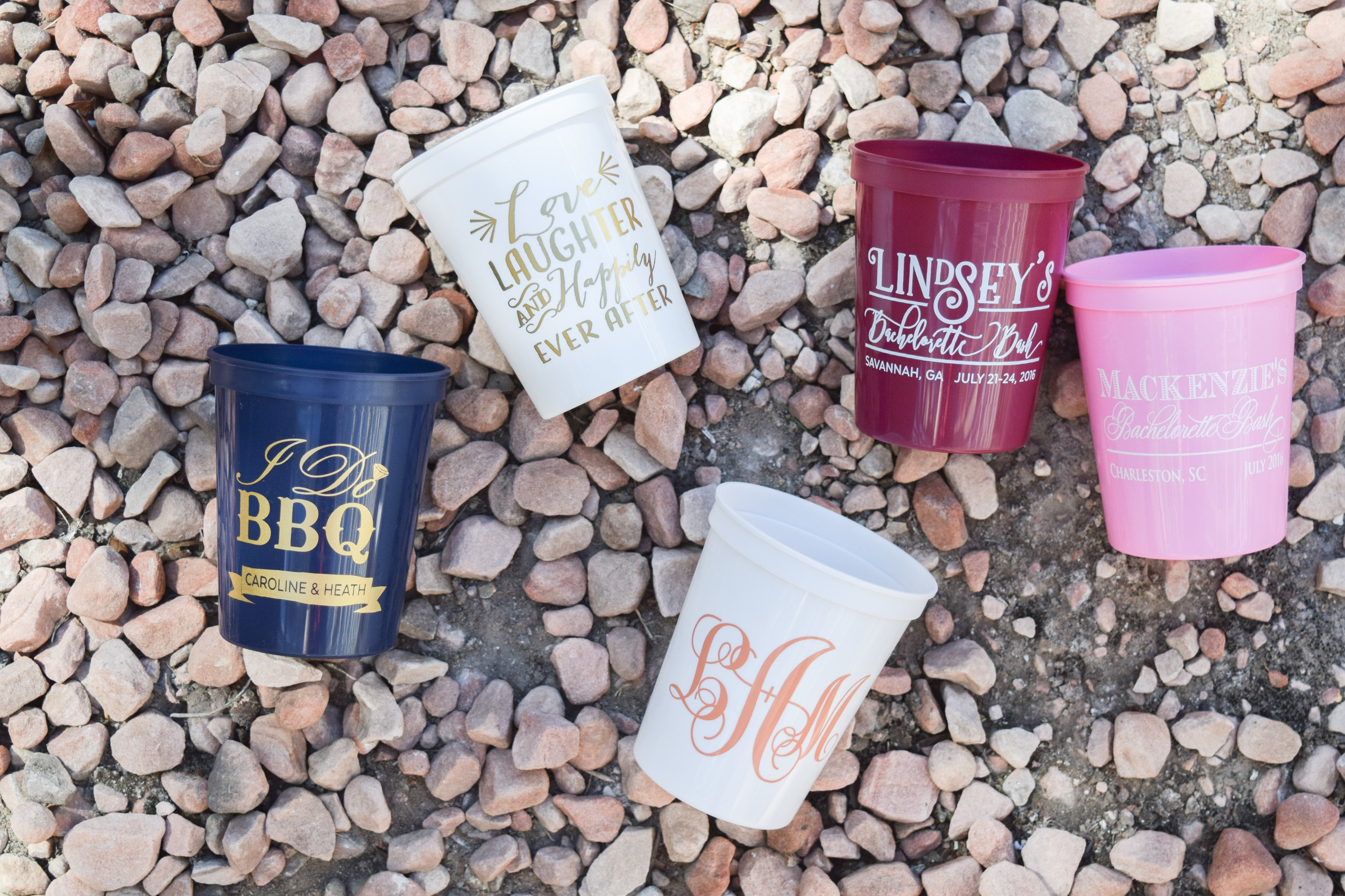 The Bridal Boutique | Personalized Bachelorette, Bridal Shower and Wedding Day Cups by Gracious Bridal