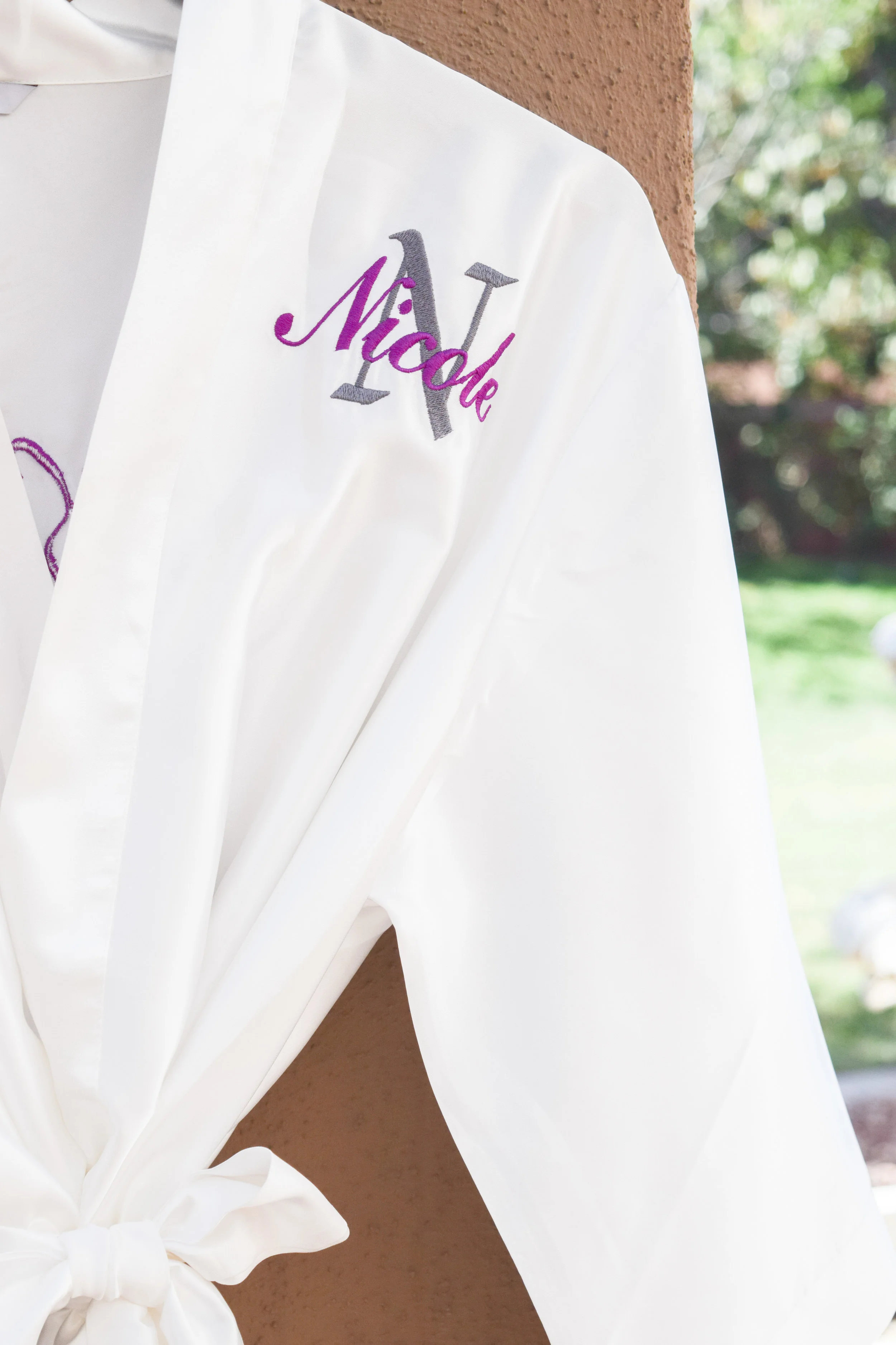 Monogrammed Silk Bridal Robes by My Wed Style