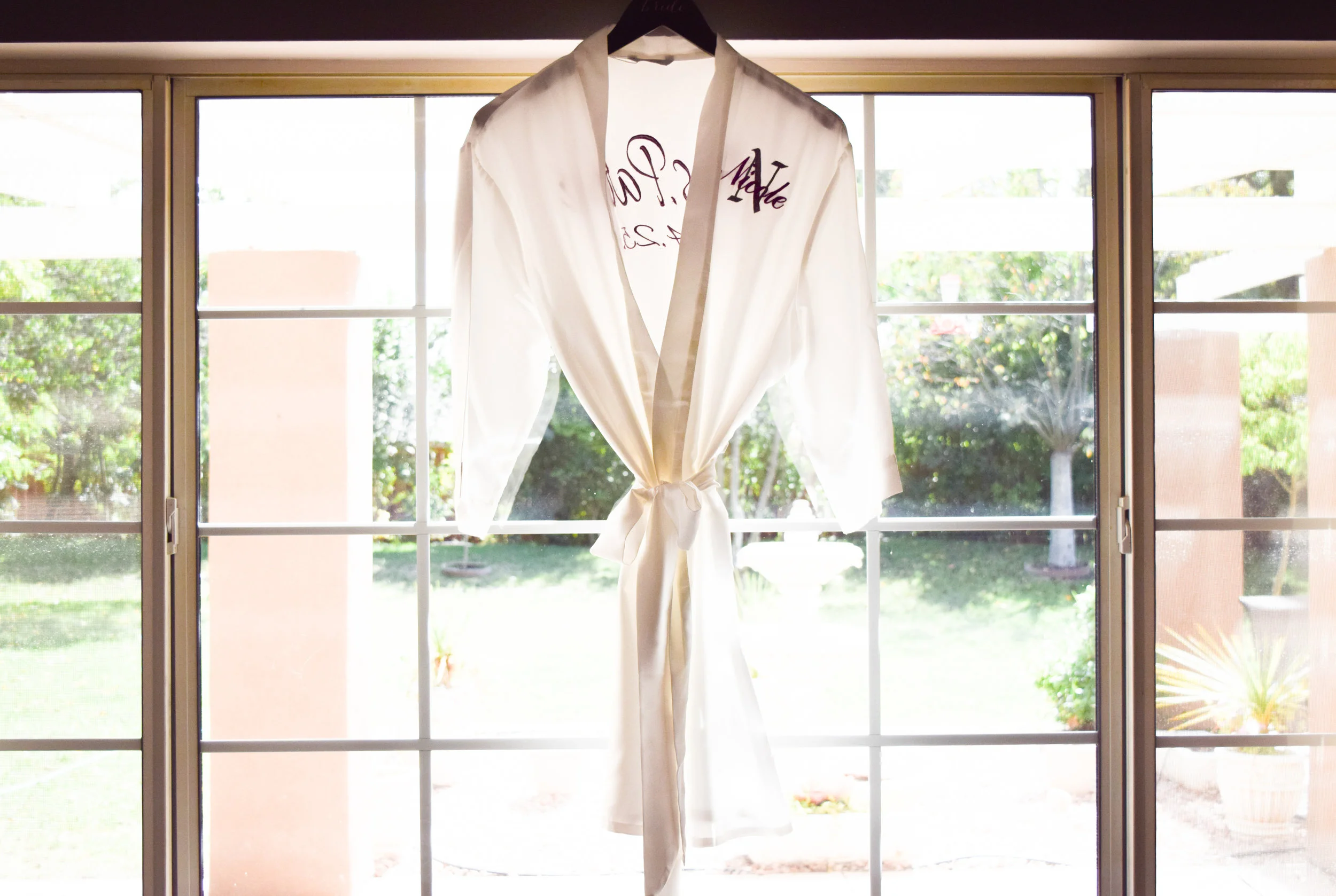 Monogrammed Silk Bridal Robes by My Wed Style