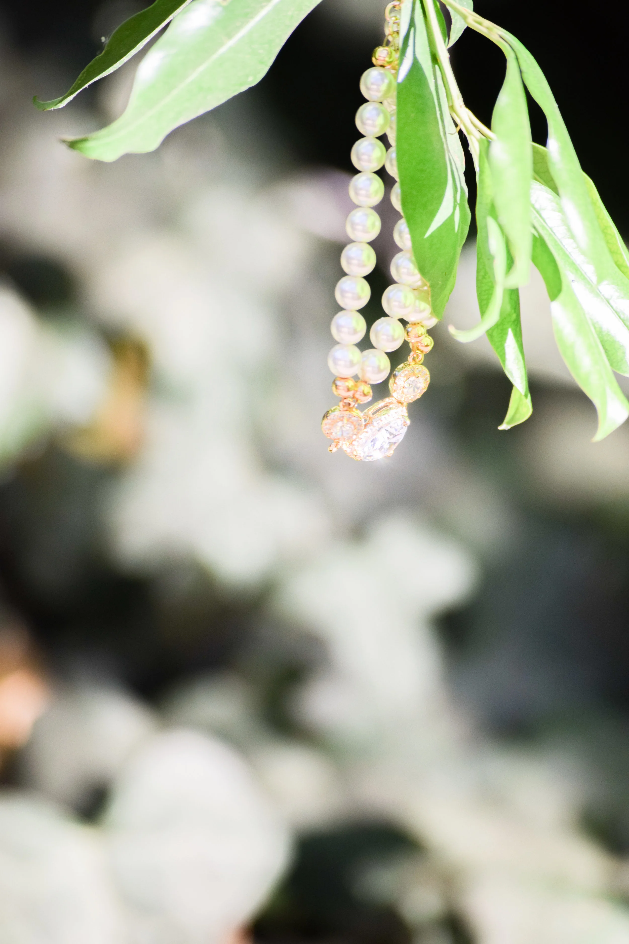 Gold + Pearl Bridal Jewelry Set by Estylo Jewelry