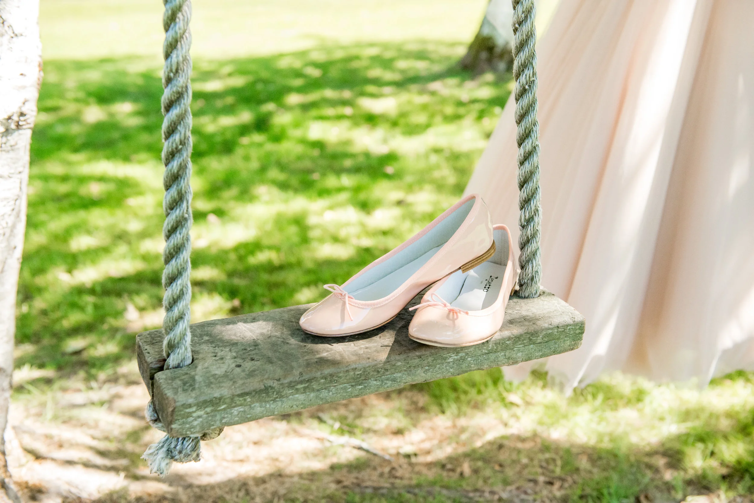 Soft Blue + Blush Forest Wedding