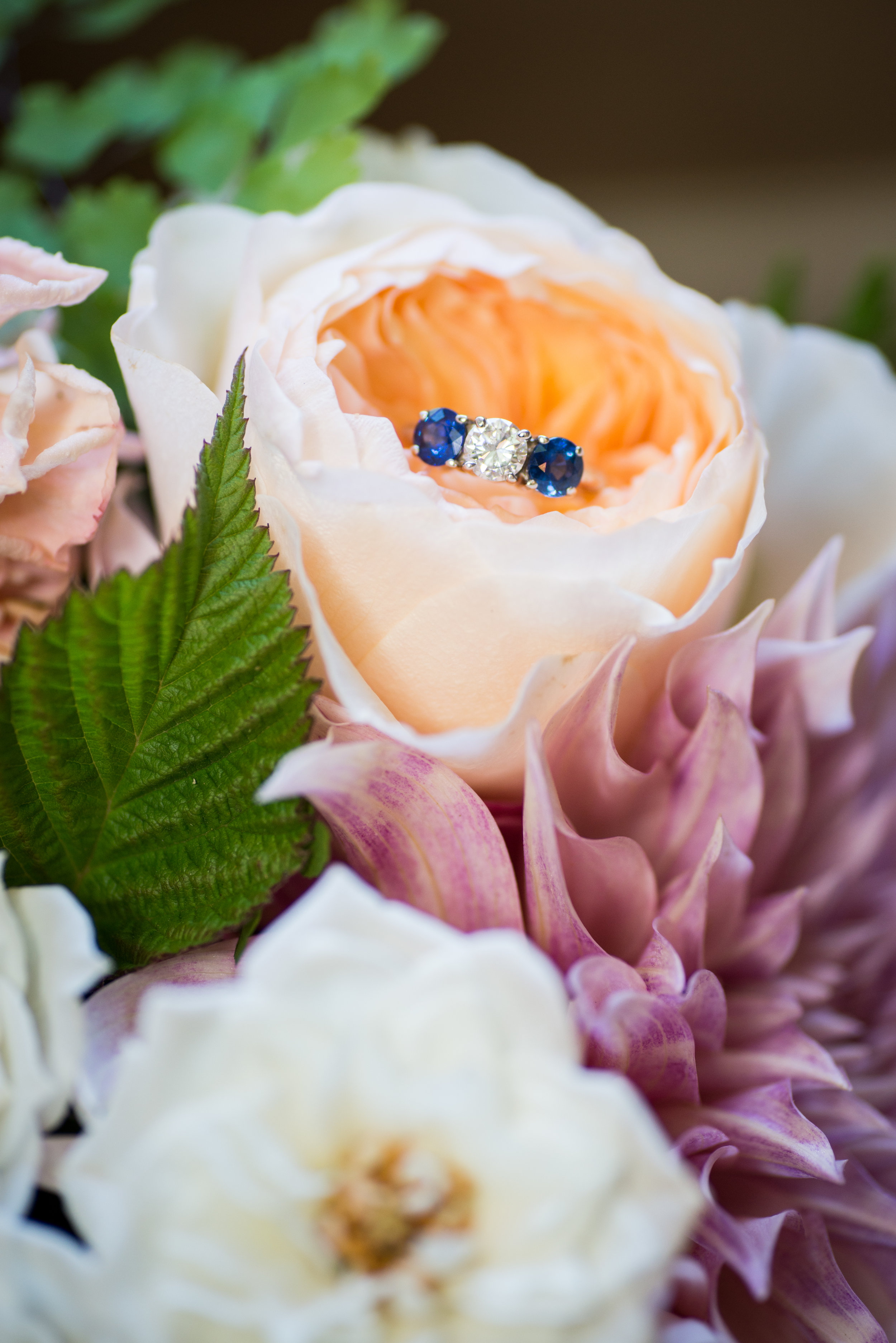 Soft Blue + Blush Forest Wedding