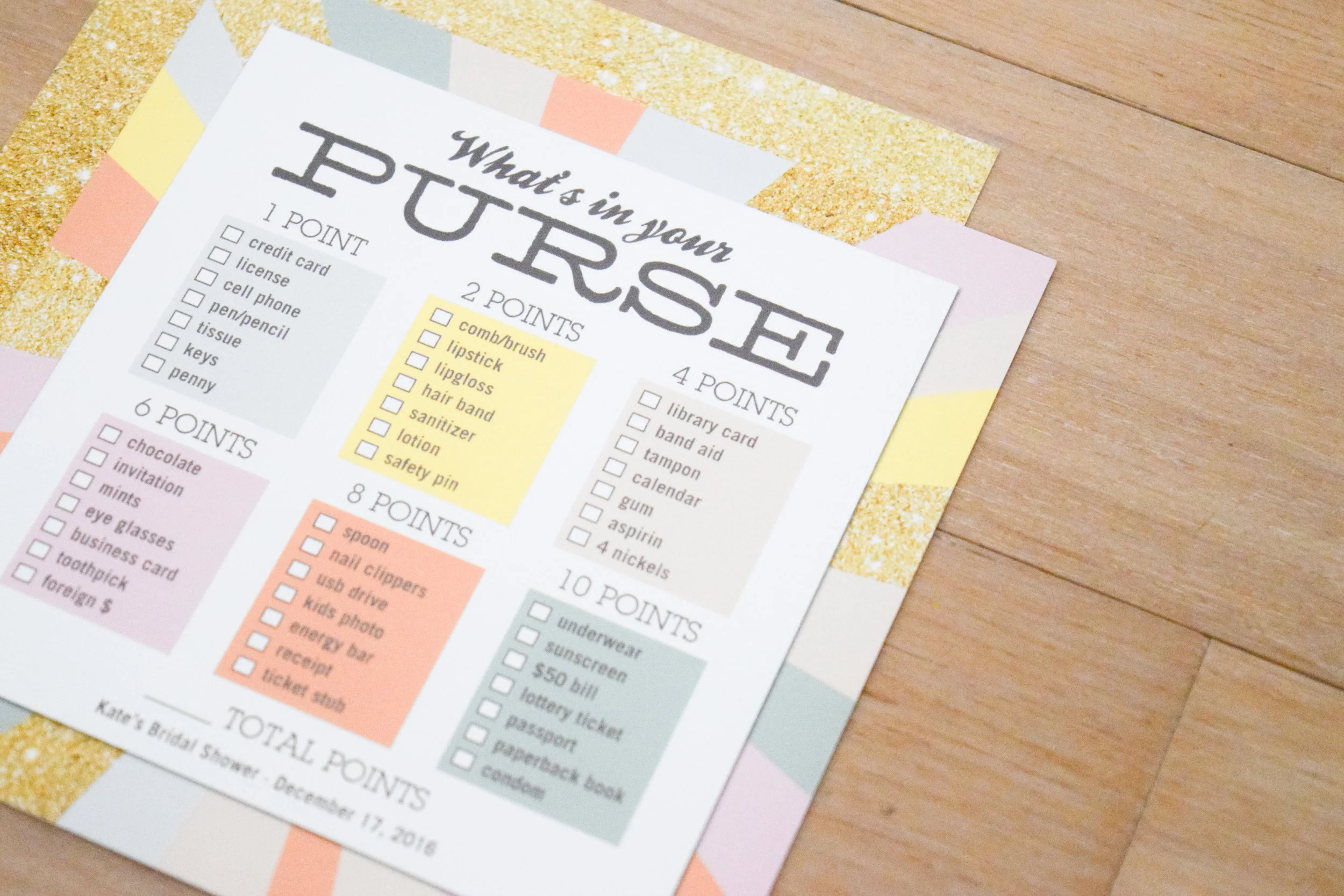Bridal Shower Games