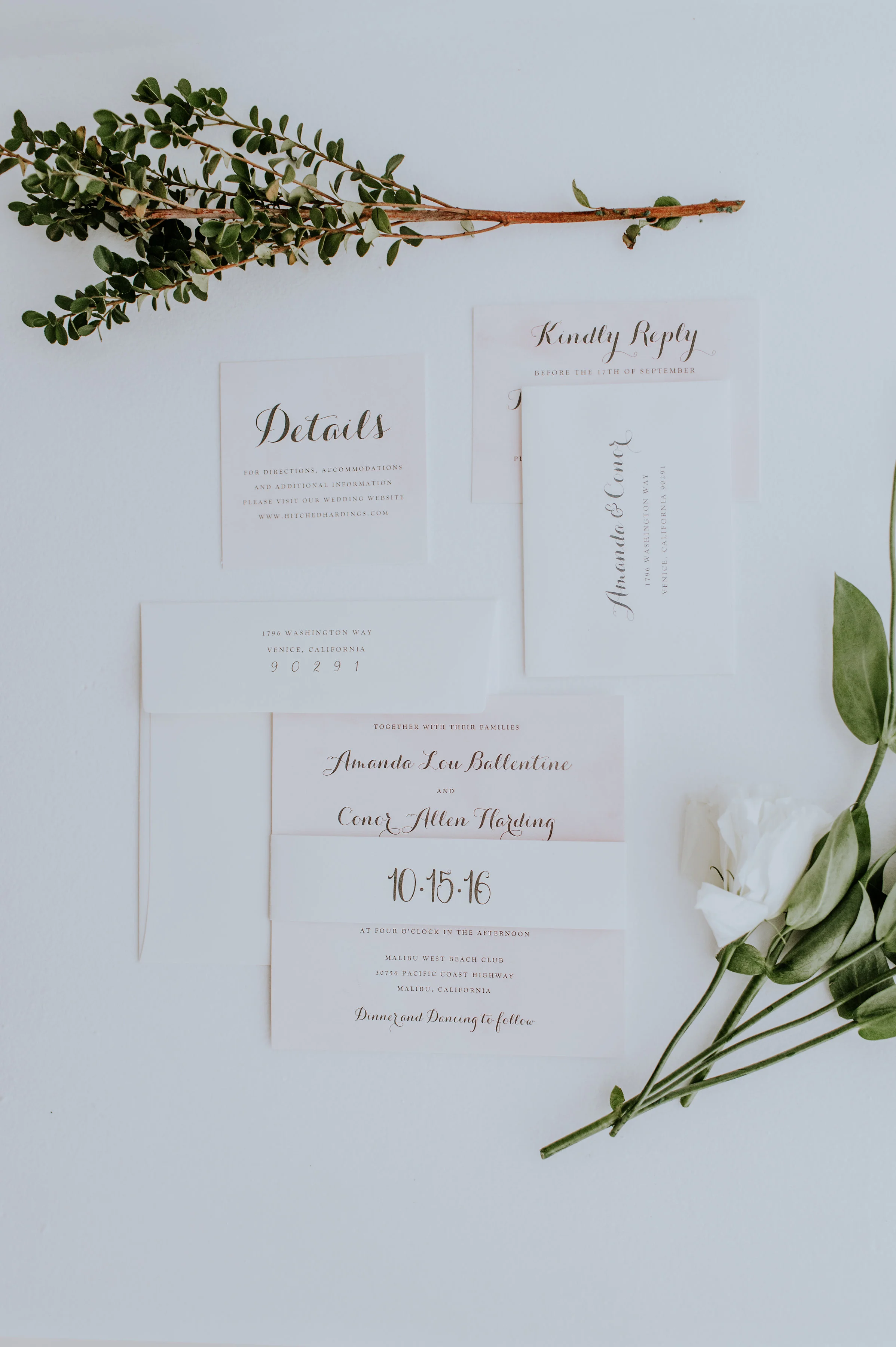 A Blush + White Malibu West Beach Club Wedding by Rachel Wakefield Photography