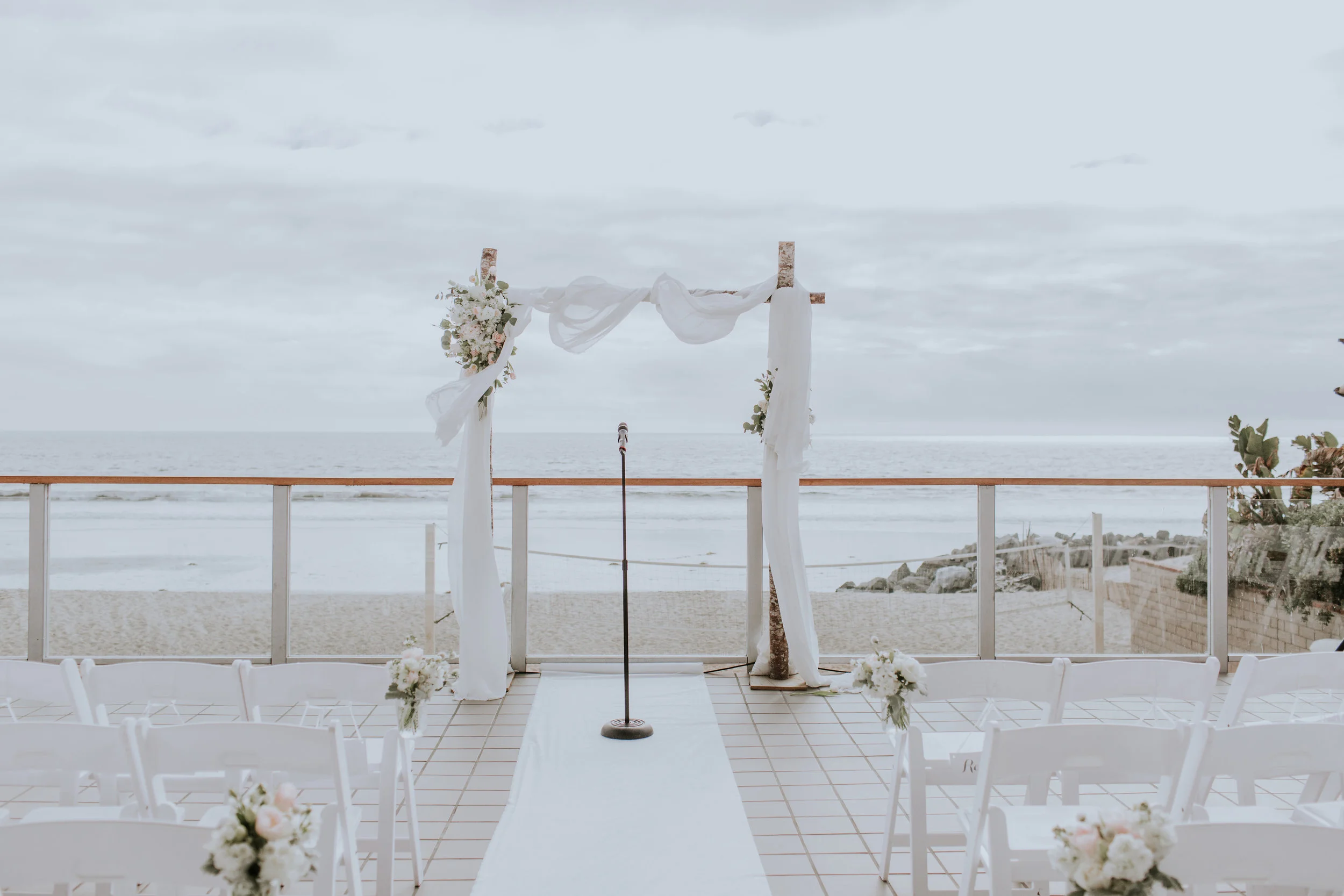 A Blush + White Malibu West Beach Club Wedding by Rachel Wakefield Photography