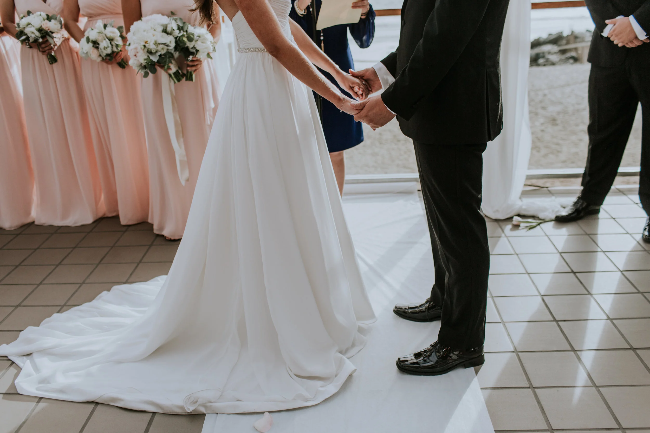 A Blush + White Malibu West Beach Club Wedding by Rachel Wakefield Photography