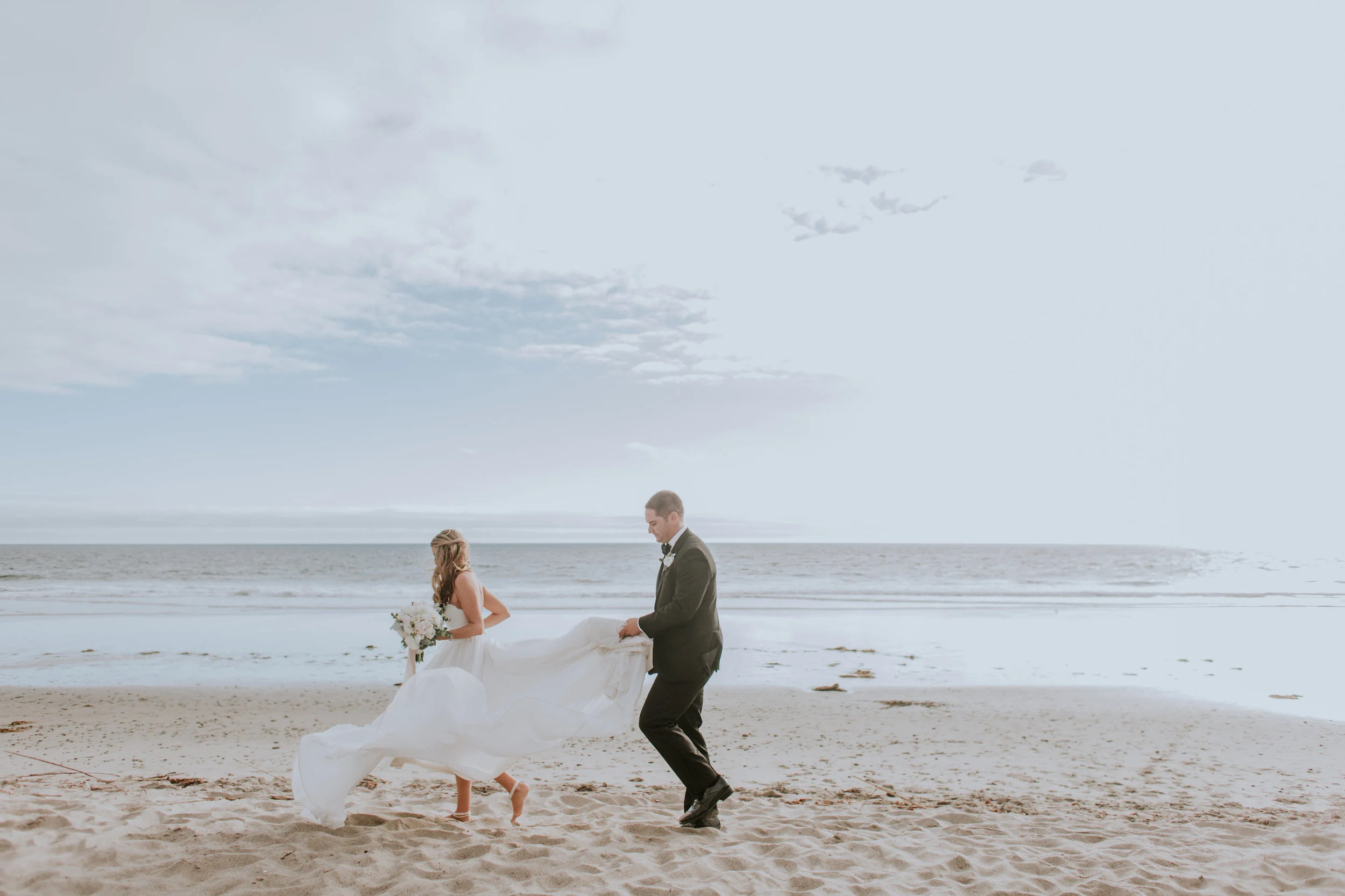 A Blush + White Malibu West Beach Club Wedding by Rachel Wakefield Photography