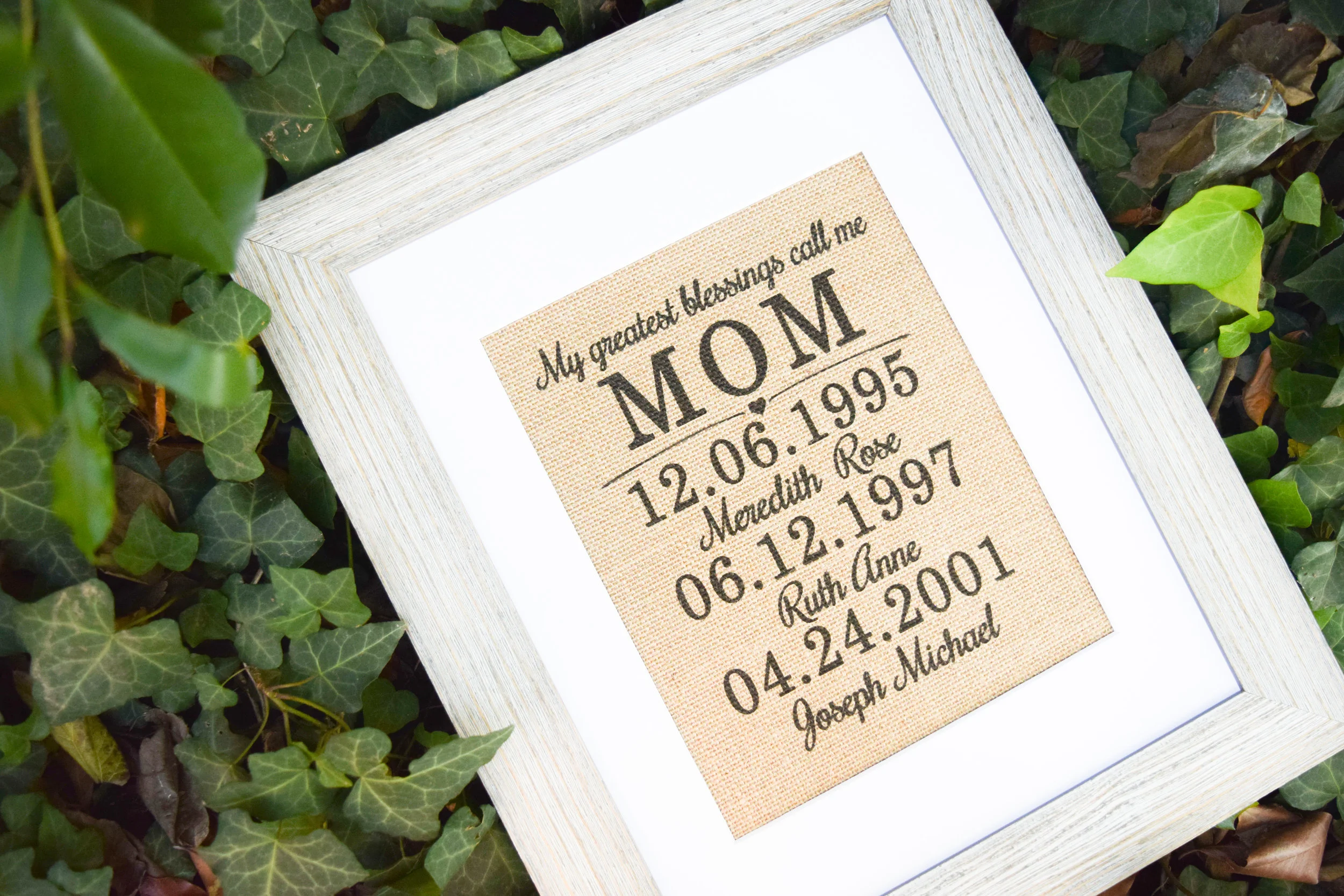 The Bridal Boutique | Burlap Monogrammed Wedding Gift by Knot & Nest