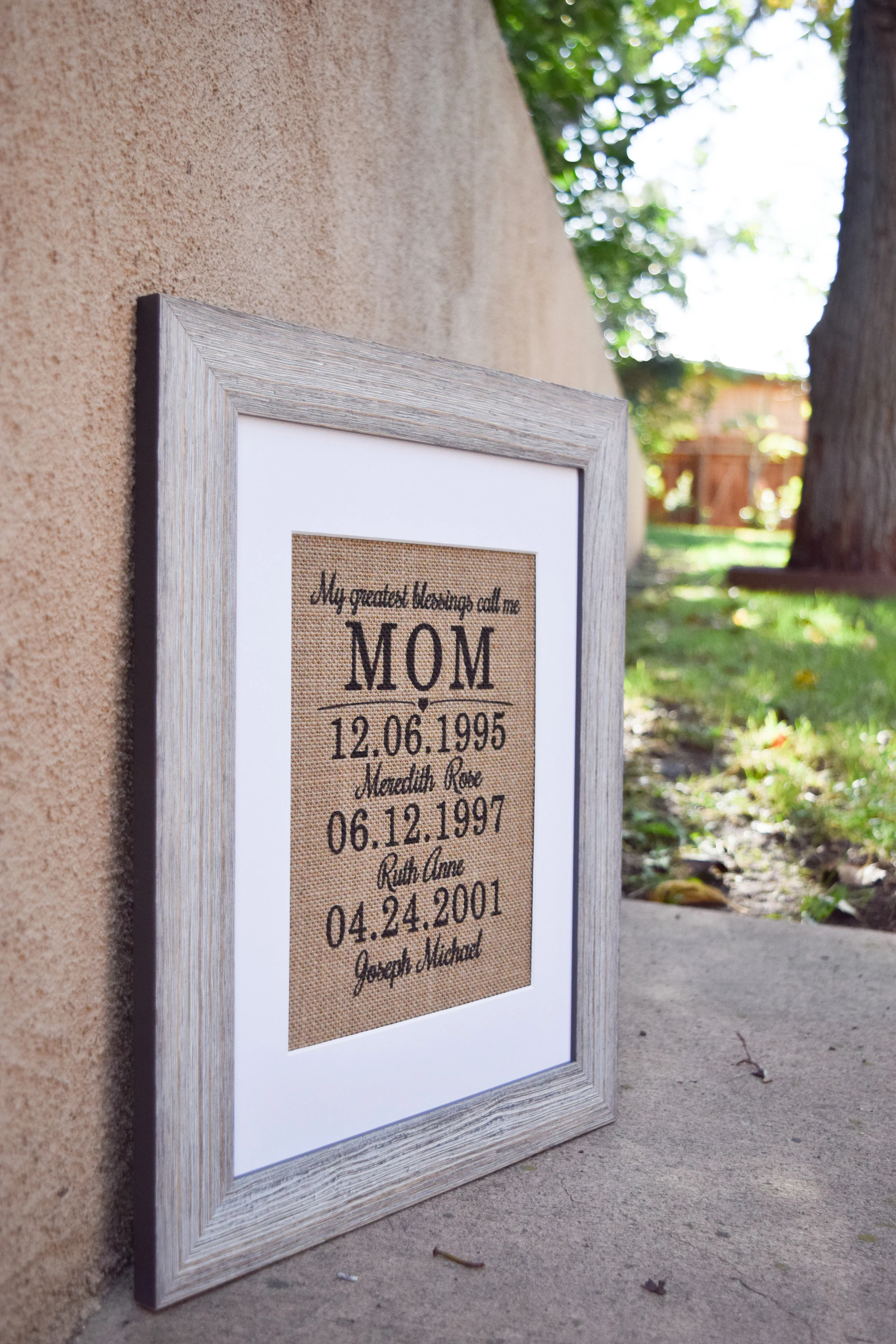 The Bridal Boutique | Burlap Monogrammed Wedding Gift by Knot & Nest