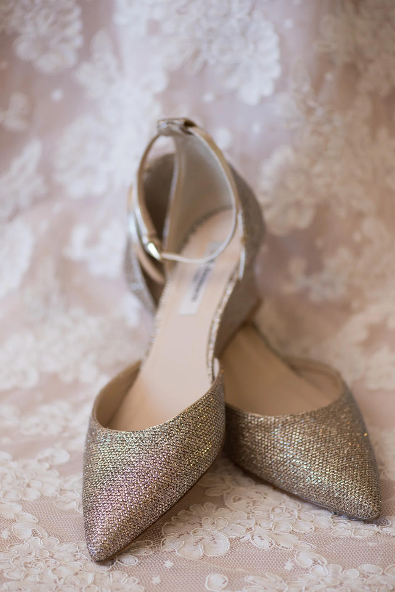 Gold Wedding Heels Travel Themed Wedding - Caitlin Gerres Photography