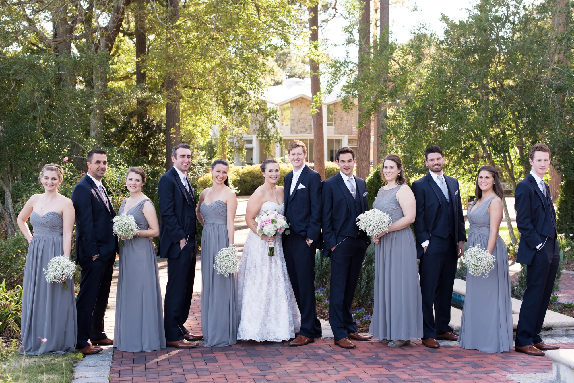 Charcoal Bridesmaid Dresses - Travel Themed Wedding - Caitlin Gerres Photography