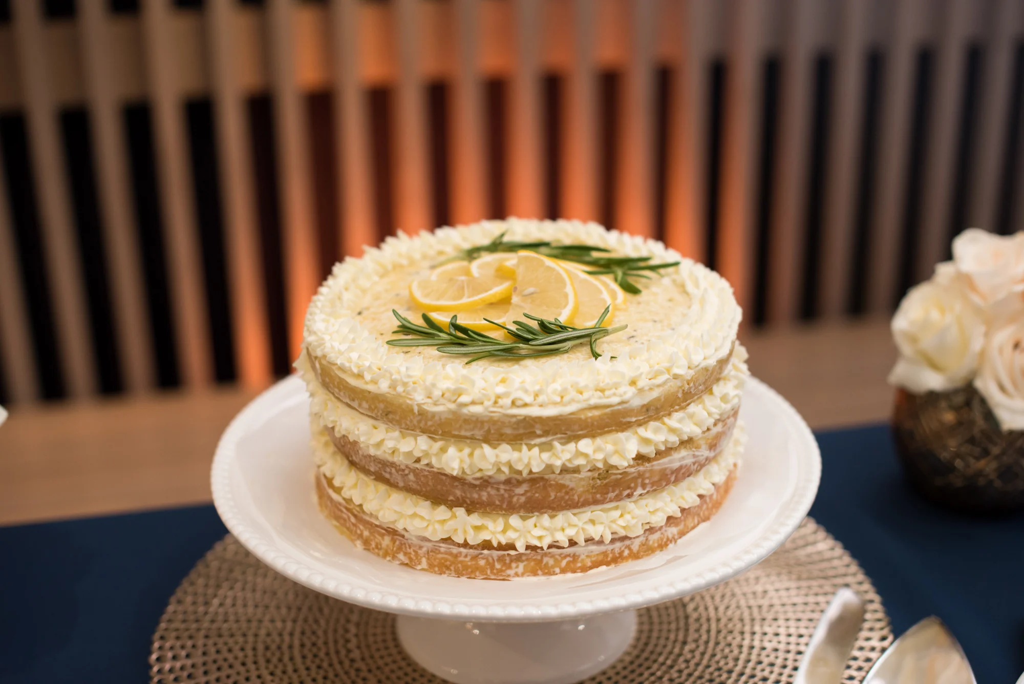 Simple Wedding Cake - Travel Themed Wedding - Caitlin Gerres PhotographyTravel Themed Wedding - Caitlin Gerres Photography