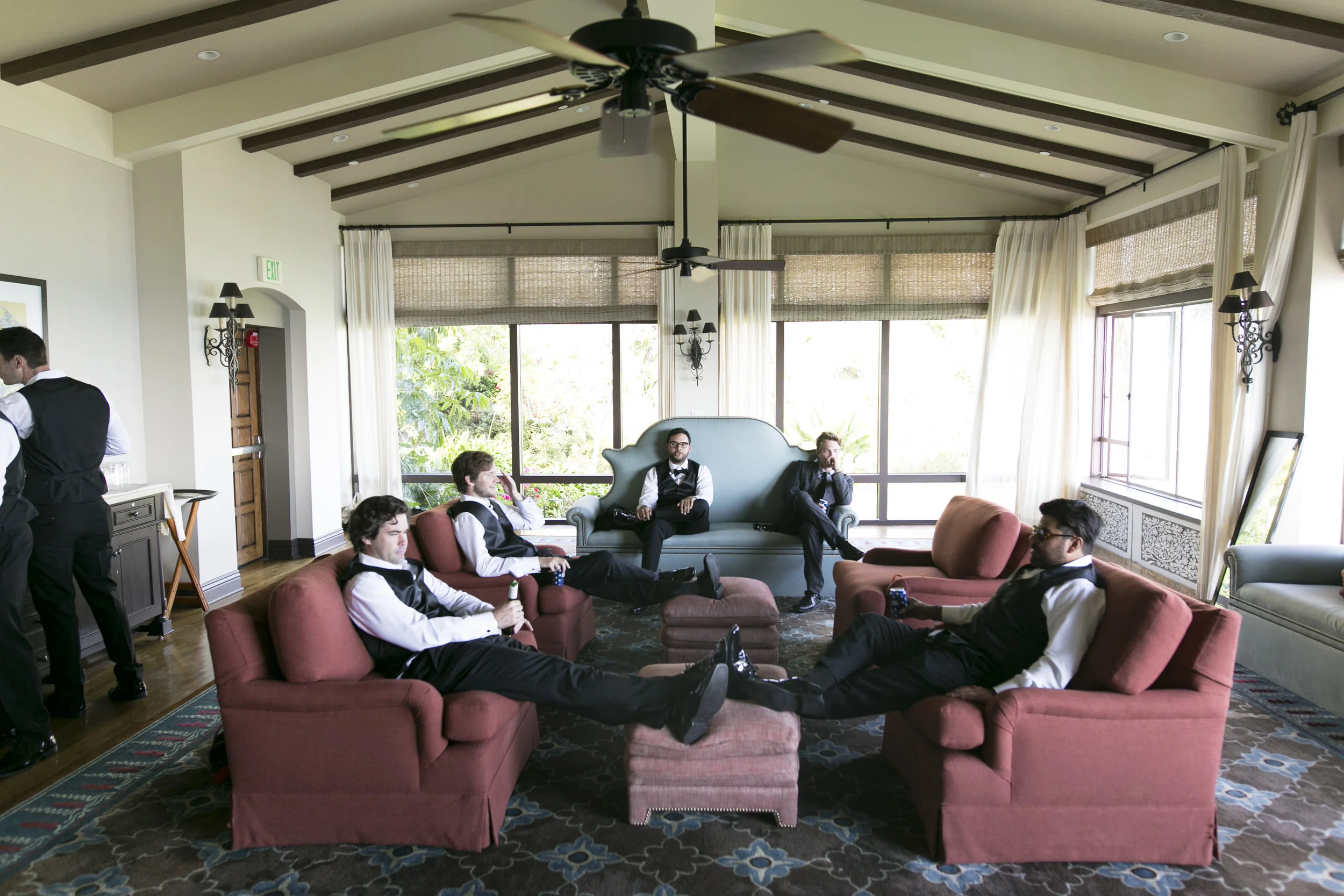 Groomsmen Photography - A Romantic Bel Air Bay Club Ocean-View Wedding - Southern California Wedding - Kevin Dinh Photography