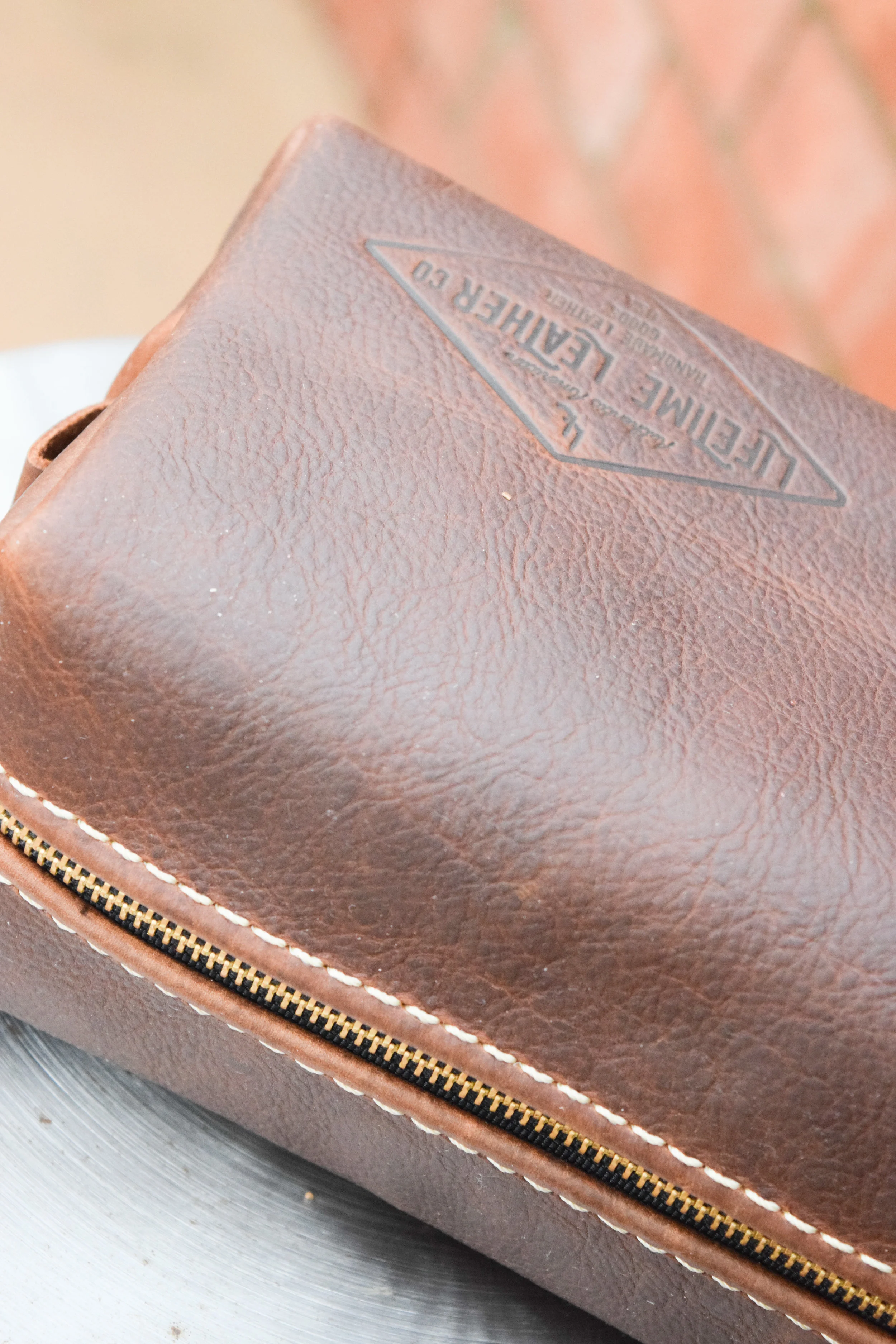 Practical Groomsman Gift Idea - Men's Leather Toiletry Bag - Lifetime Leather Co