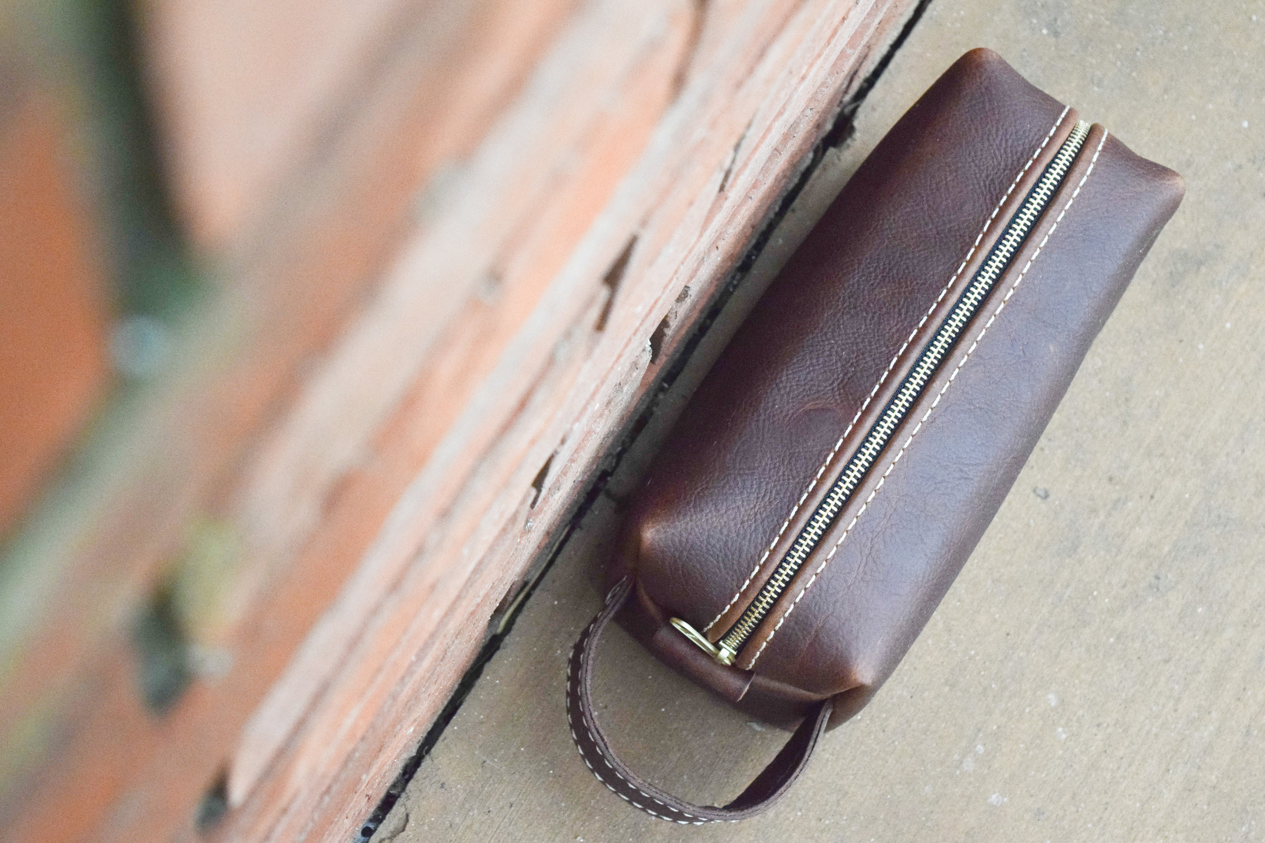 Practical Groomsman Gift Idea - Men's Leather Toiletry Bag - Lifetime Leather Co