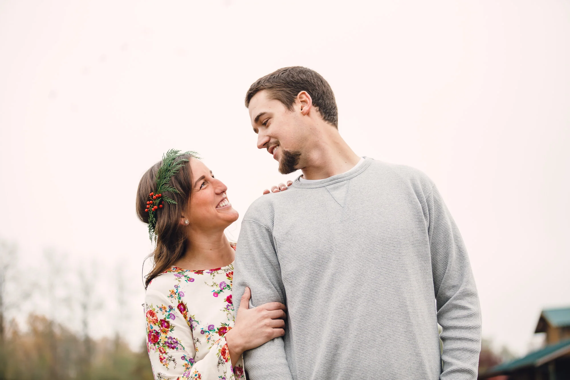 Vintage Chevy Truck Engagement Photos - Christmas Tree Farm Engagement Photos by Joshua Rainey Photography
