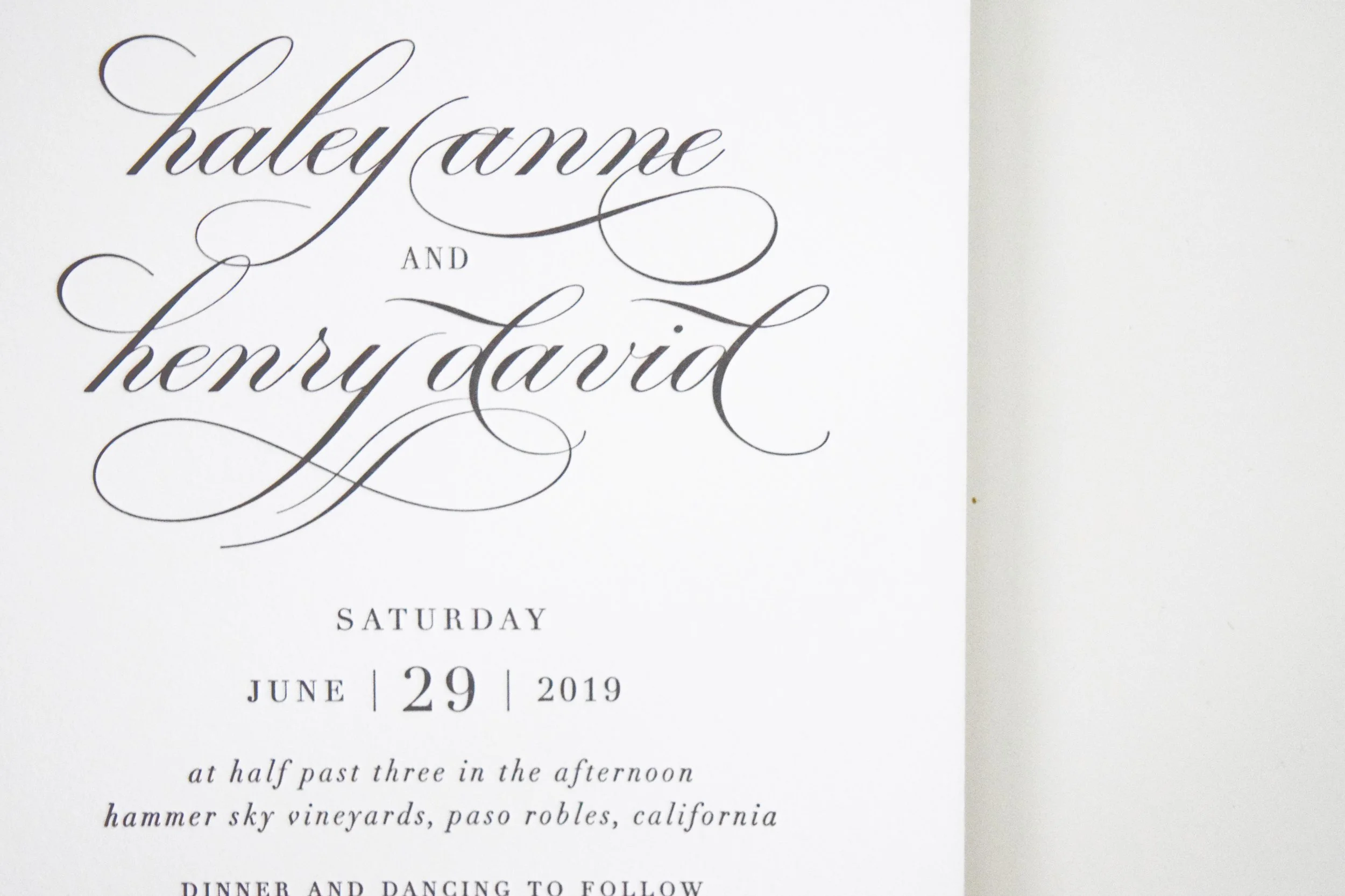 White + Blush Wedding Invitations - Shine Wedding Invitations