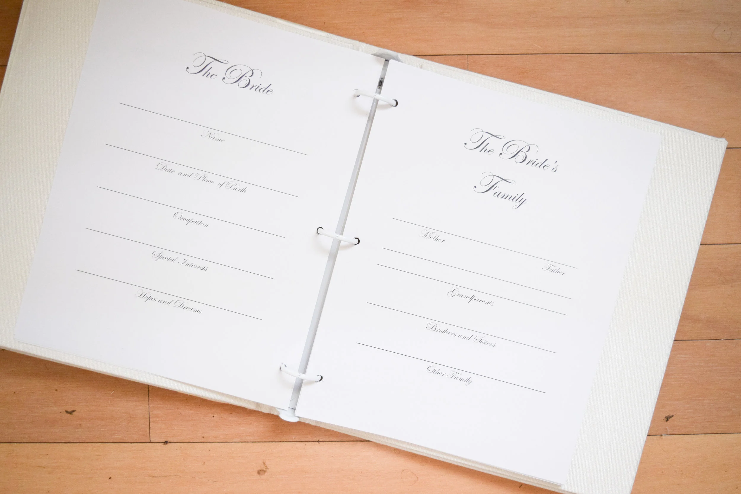 The Bridal Boutique | Monogrammed Wedding Guest Books by Way Cool Designs