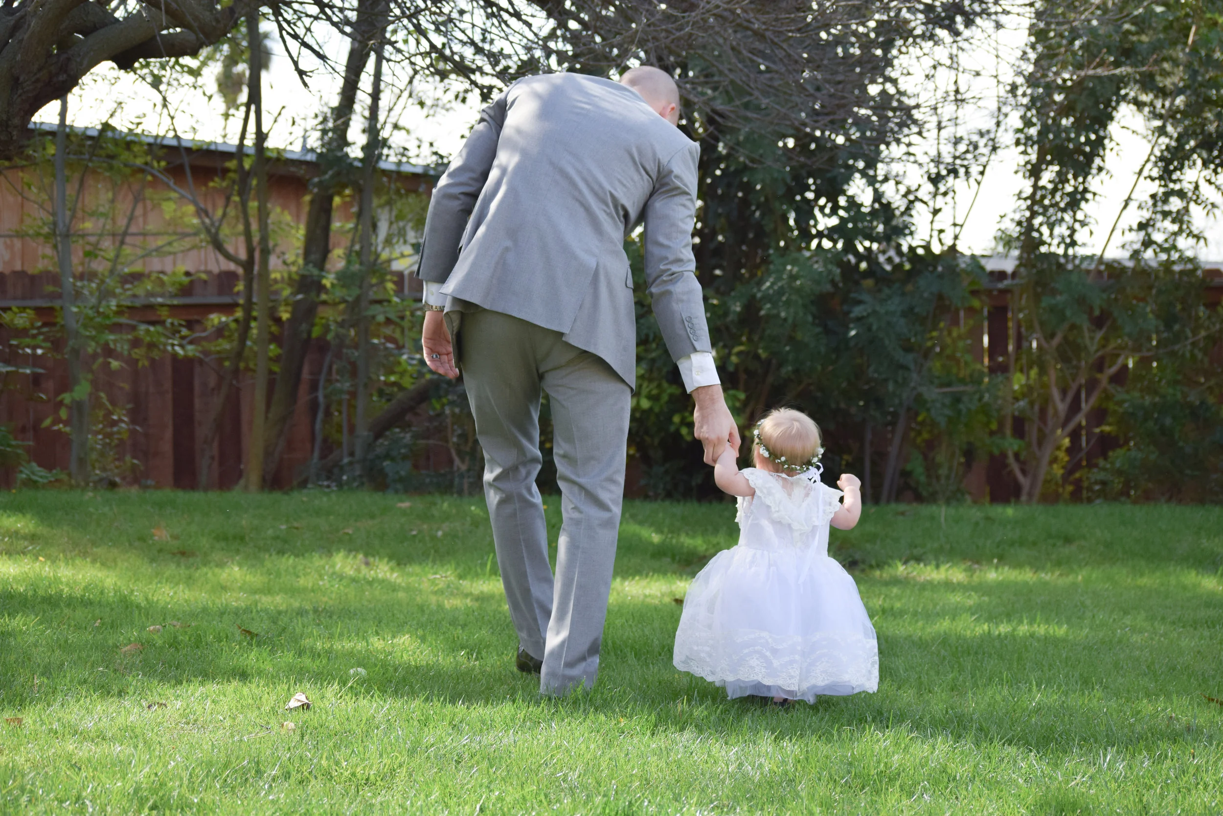 White Vintage Lace Flower Girl Dress - The Hair Bow Company