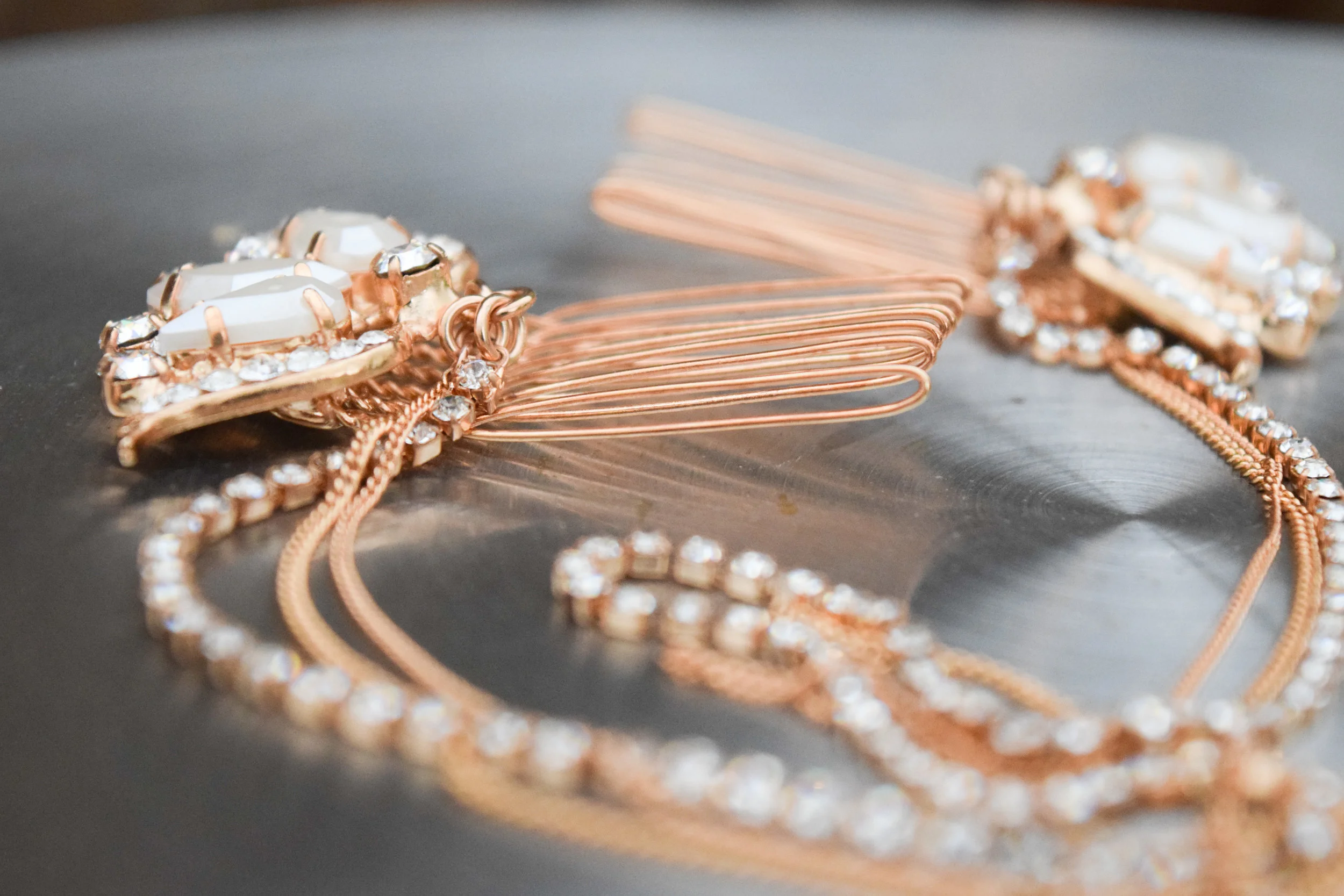 The Bridal Boutique | Rose Gold Bridal Headpiece - TheLadyBride - Rose Gold Bridal Jewelry