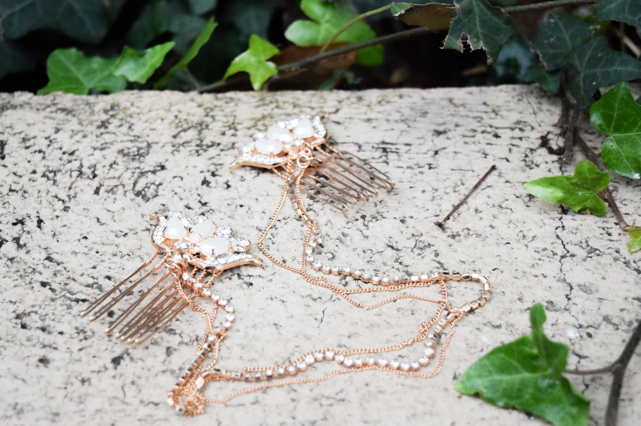 The Bridal Boutique | Rose Gold Bridal Headpiece - TheLadyBride - Rose Gold Bridal Jewelry