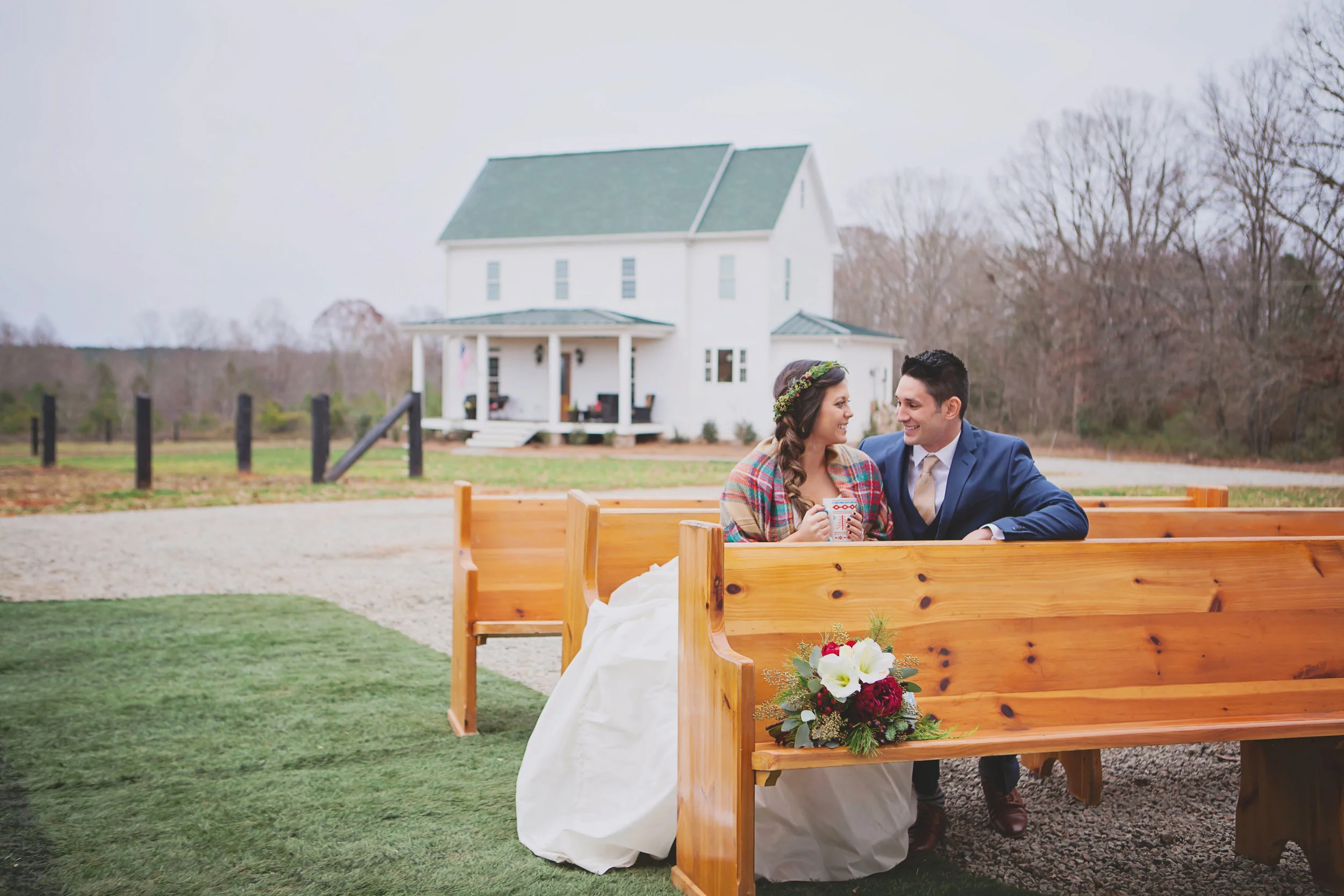 A Cozy Winter Farm Wedding - Megan White Photography - 13 Cedar Events