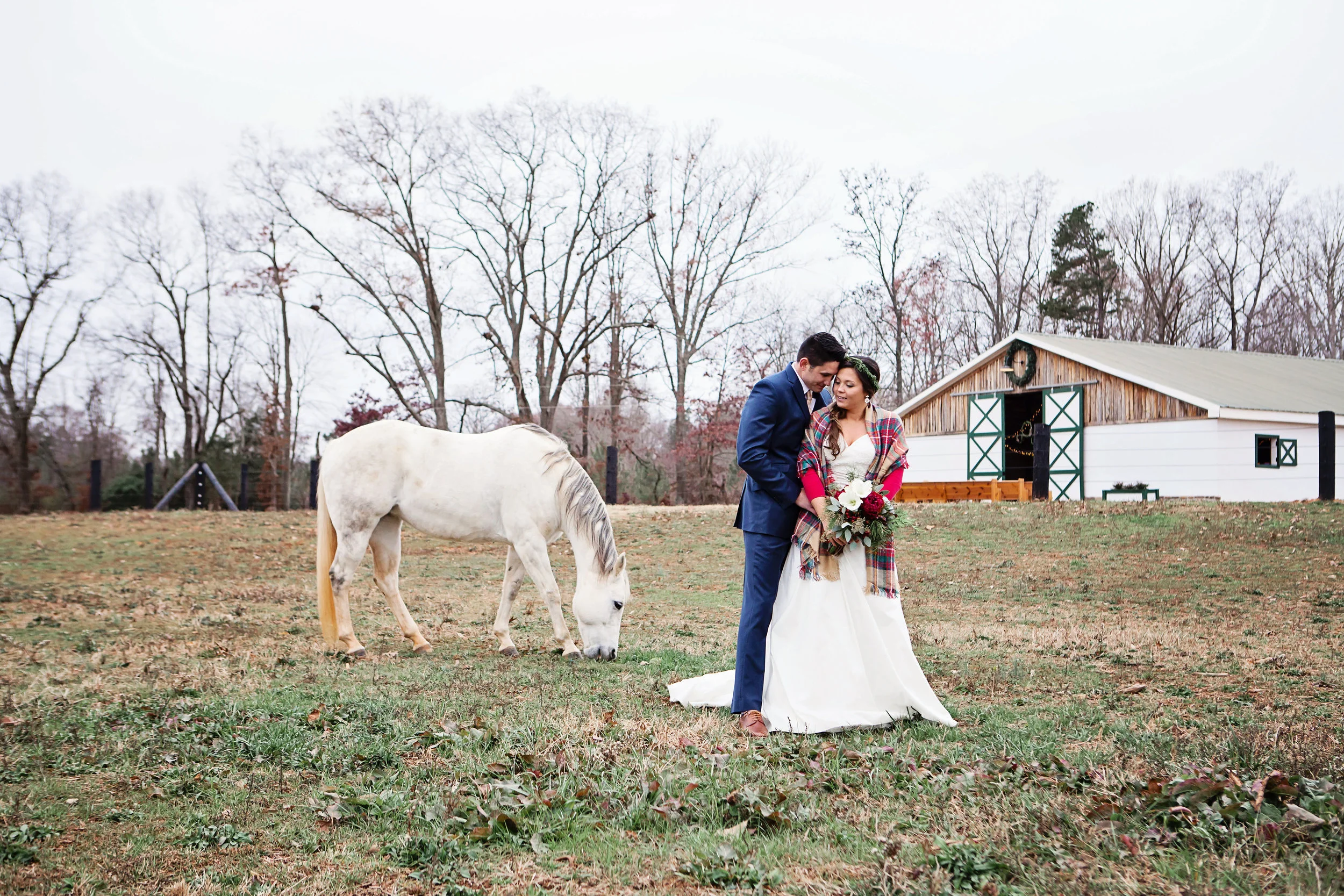 A Cozy Winter Farm Wedding - Megan White Photography - 13 Cedar Events