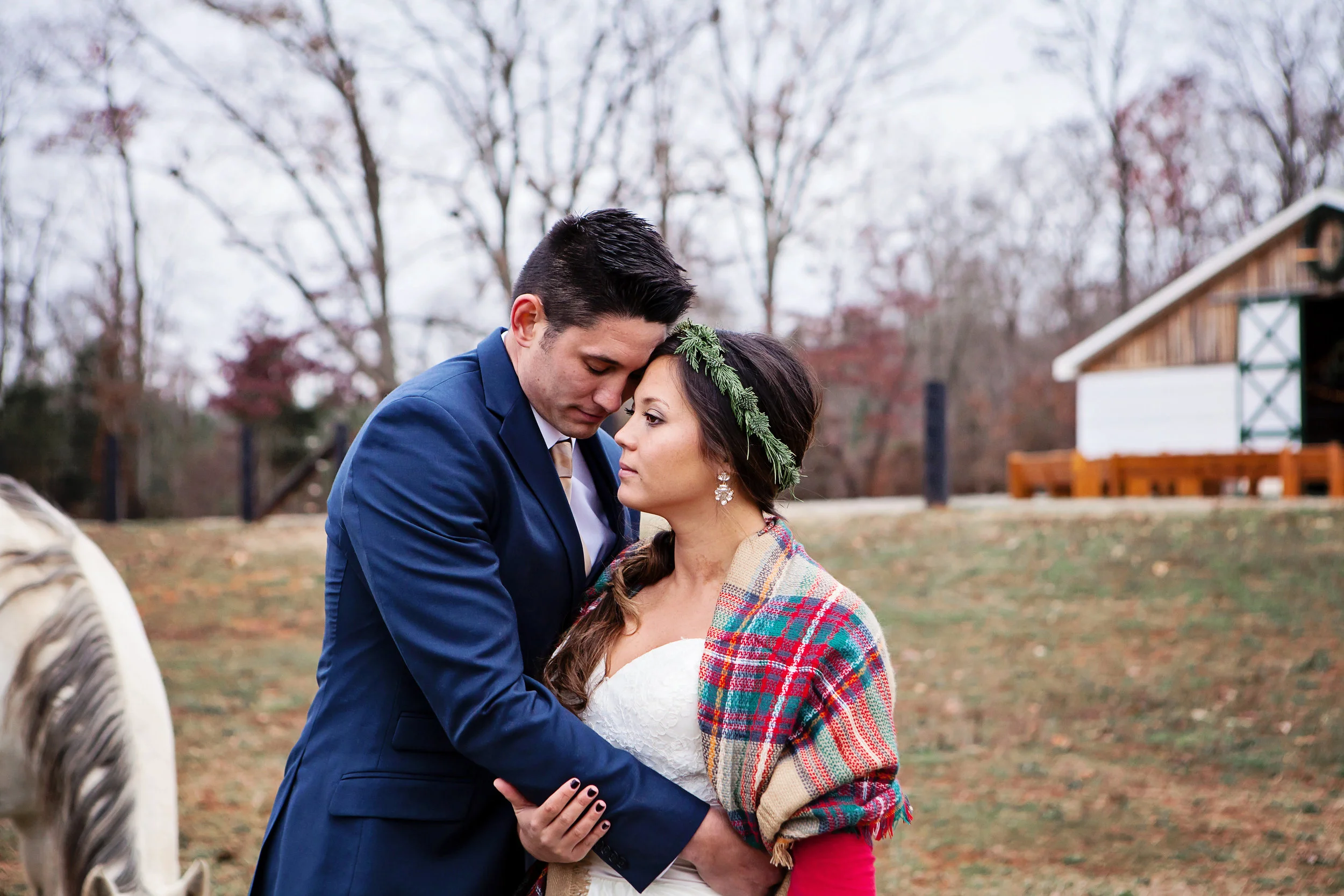 A Cozy Winter Farm Wedding - Megan White Photography - 13 Cedar Events