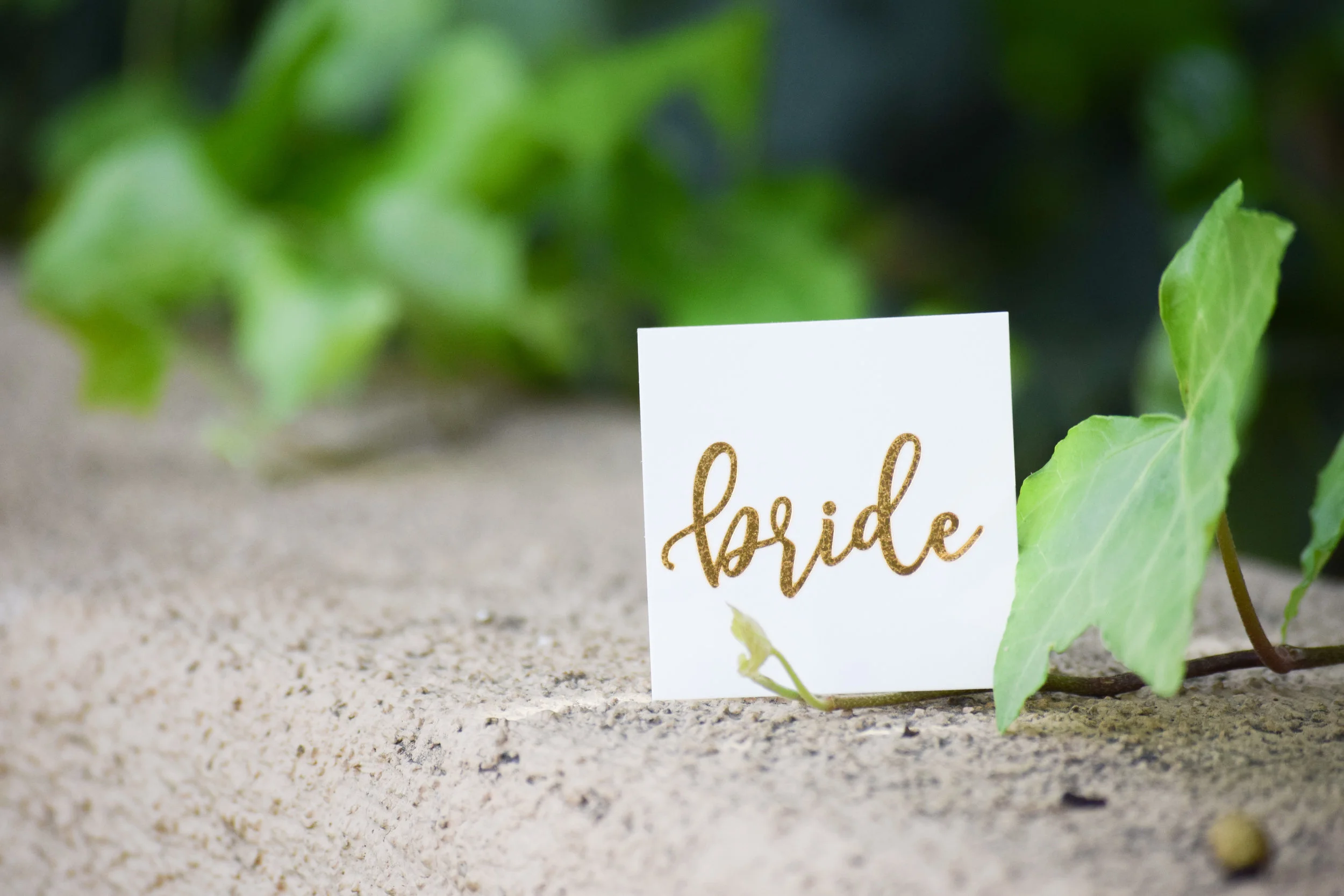 The Bridal Boutique | Gold Bridal Party Tattoos by Black Label Decor