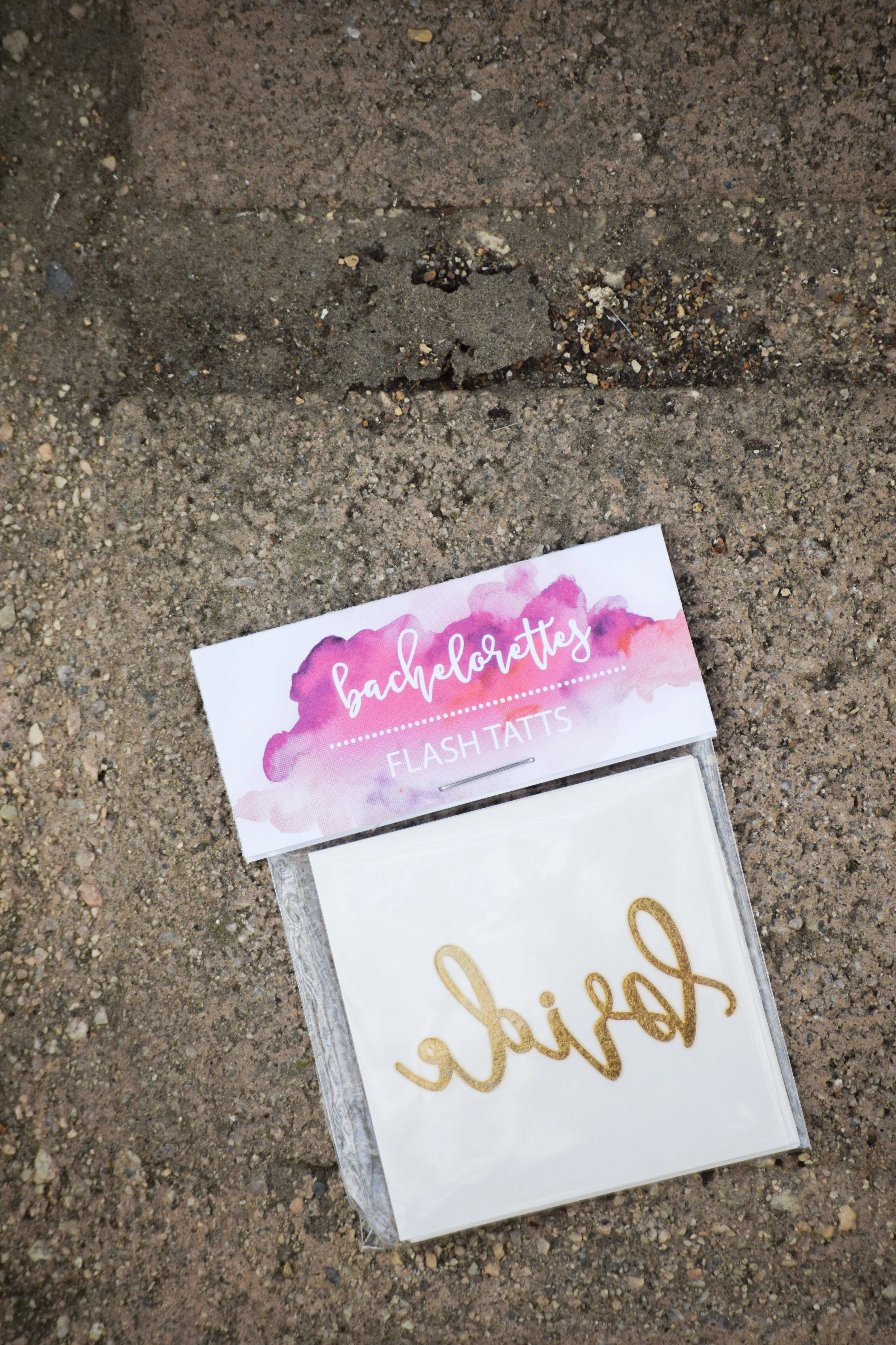The Bridal Boutique | Gold Bridal Party Tattoos by Black Label Decor