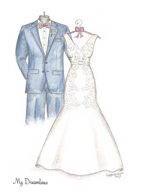 Custom Wedding Dress Sketches