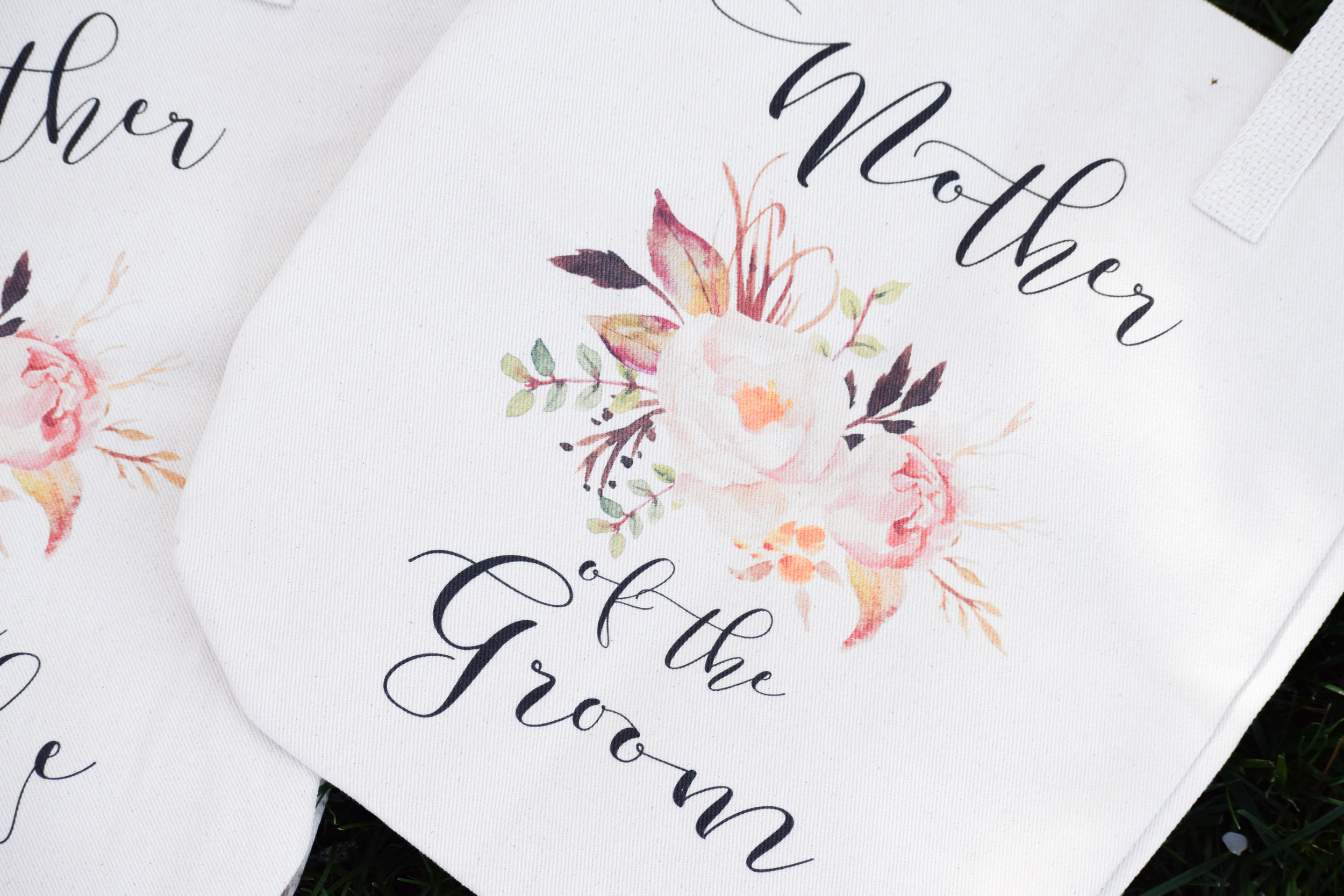 Mother of the Bride Gifts + Mother of the Groom Gifts -- Bridesmaid Tote Bags -- Instant Threads