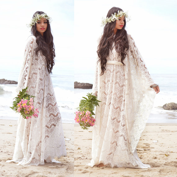 boho wedding dress cheap