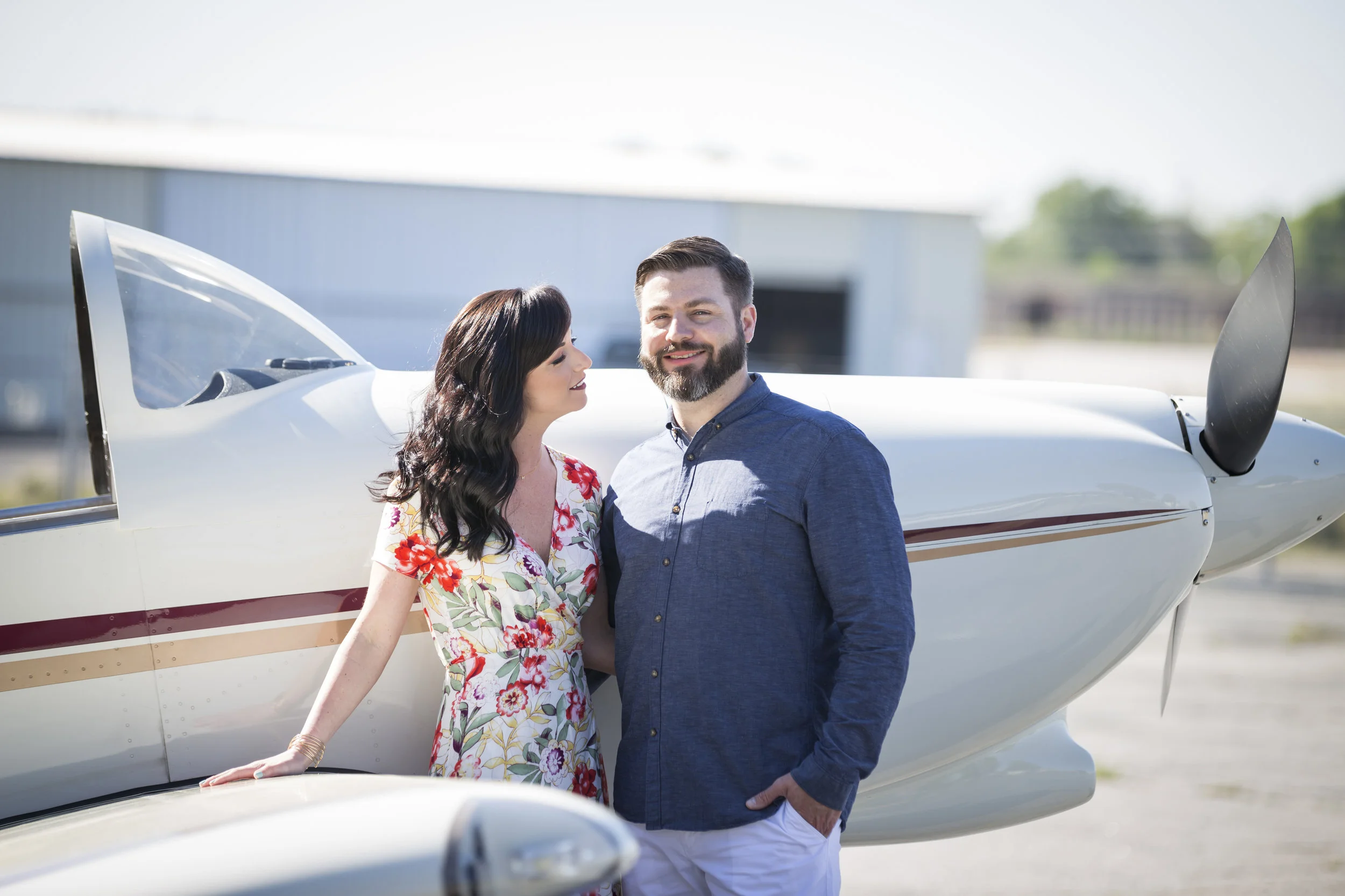 A Jet-Setting 1940's Engagement Session - Sarah Goldman Photography