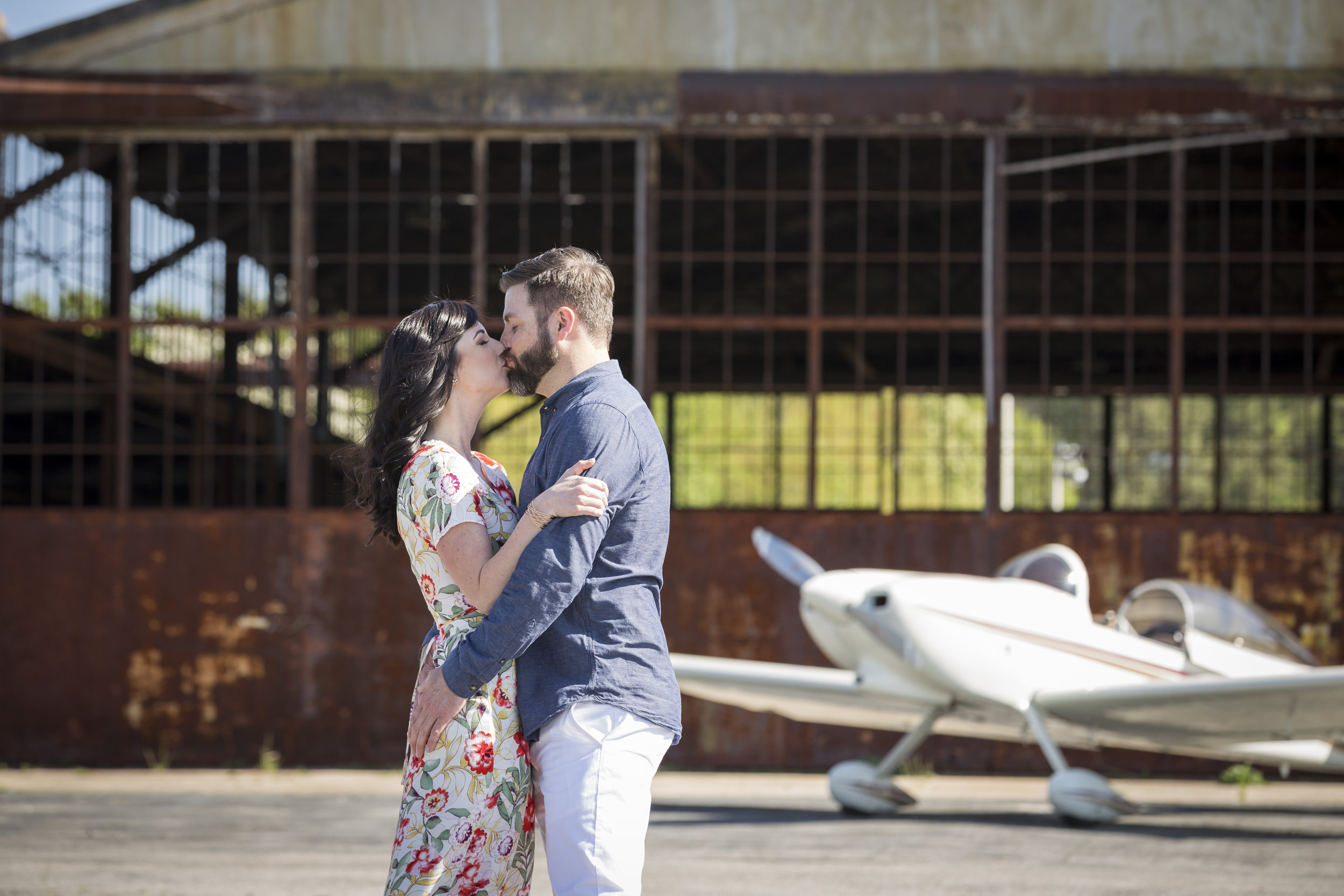 A Jet-Setting 1940's Engagement Session - Sarah Goldman Photography