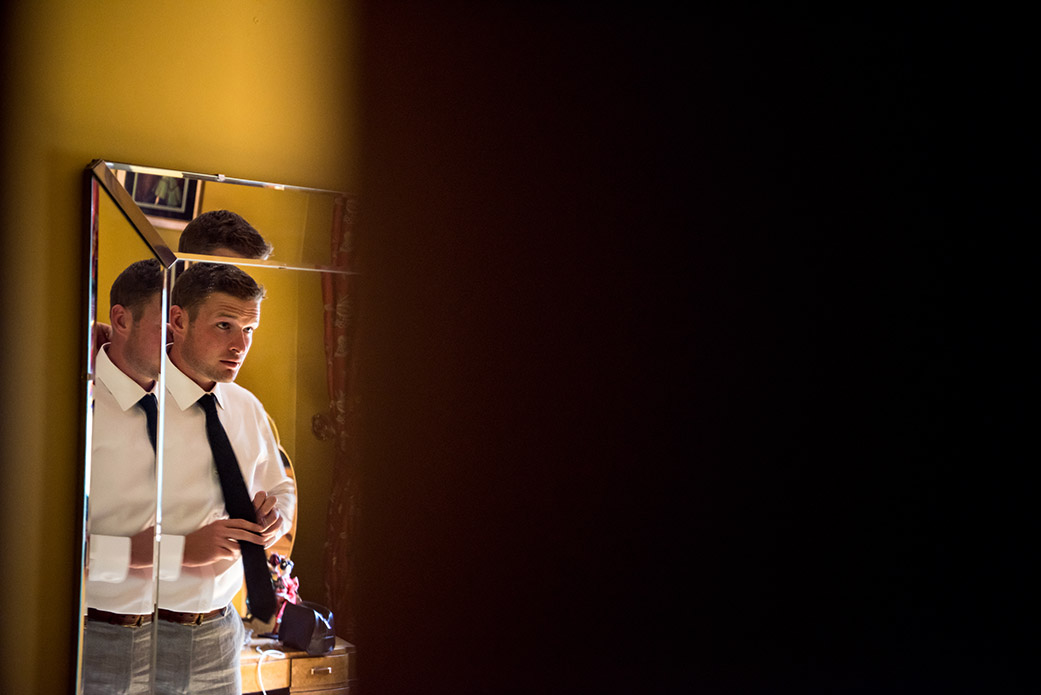 Groom Getting Ready Shots - Catskills Hunter Mountain Bohemian Wedding - Custom by Nicole Photography