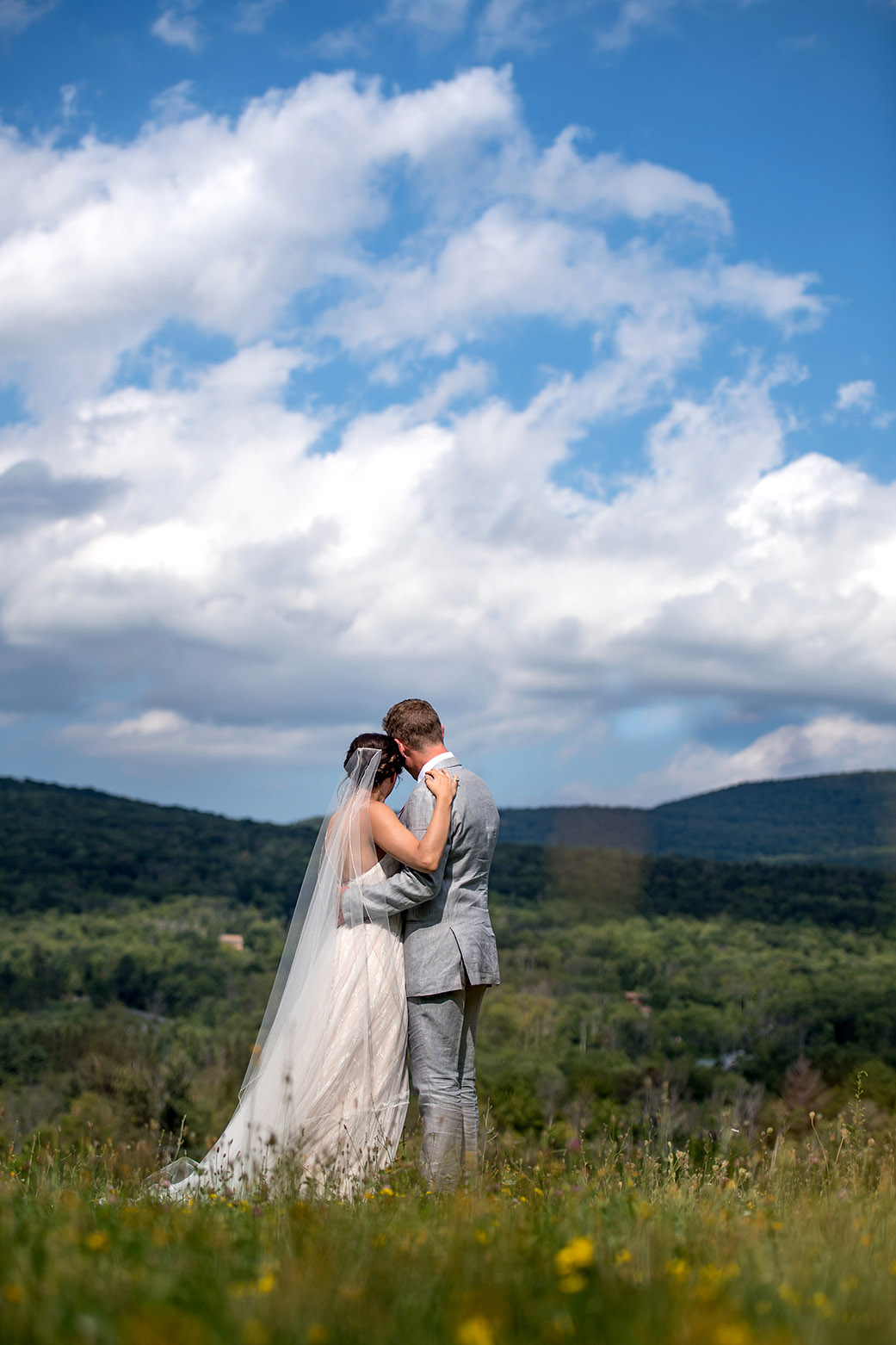 Gorgeous Open Field Wedding Photos - Catskills Hunter Mountain Bohemian Wedding - Custom by Nicole Photography
