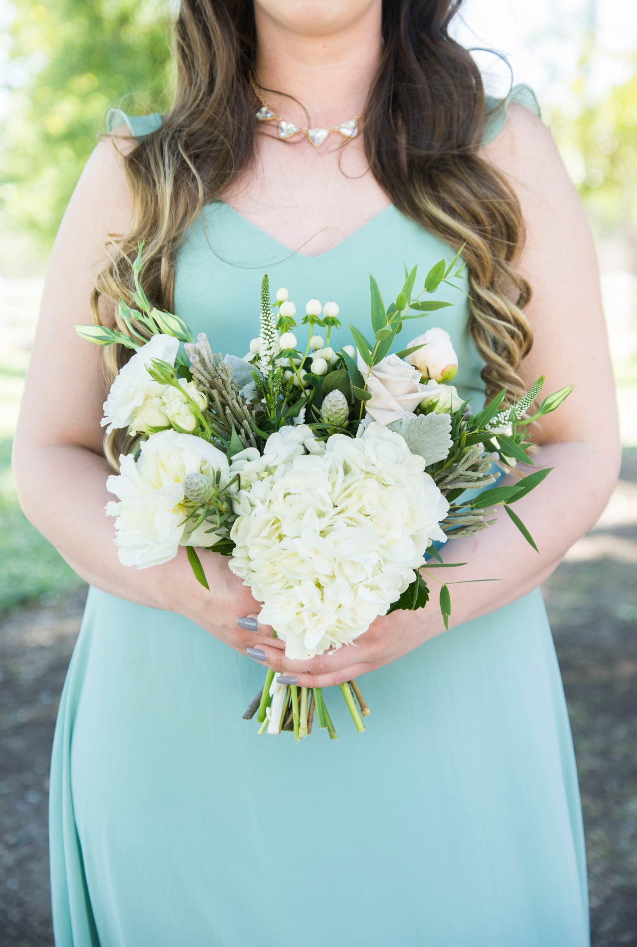 Mint Bridesmaid Dresses - A McCoy Equestrian Center Wedding - Peterson Design & Photography