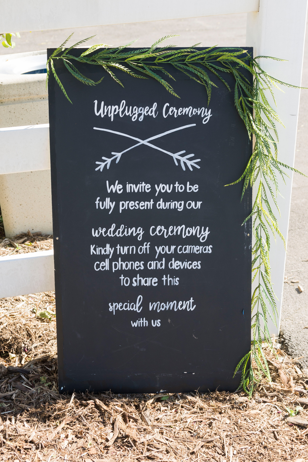 Unplugged Wedding Ceremony Sign - A McCoy Equestrian Center Wedding - Peterson Design & Photography