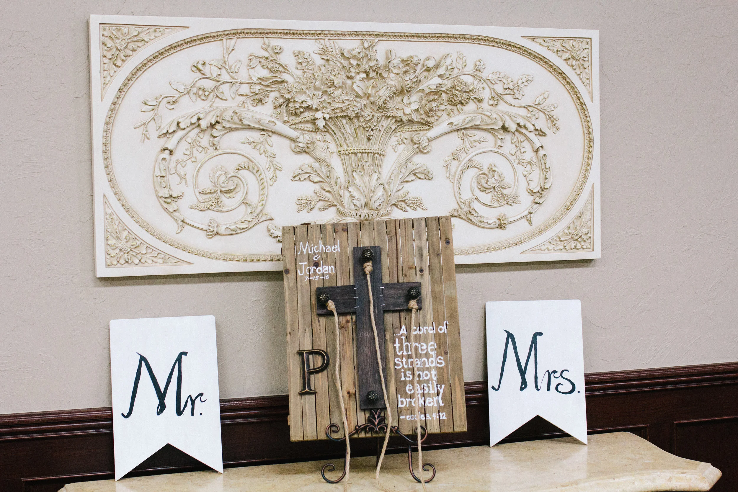 Rustic DIY Wedding Centerpieces - A Champagne + Blush Oklahoma Wedding - Meditations Event Center - From Britt's Eye View Photography