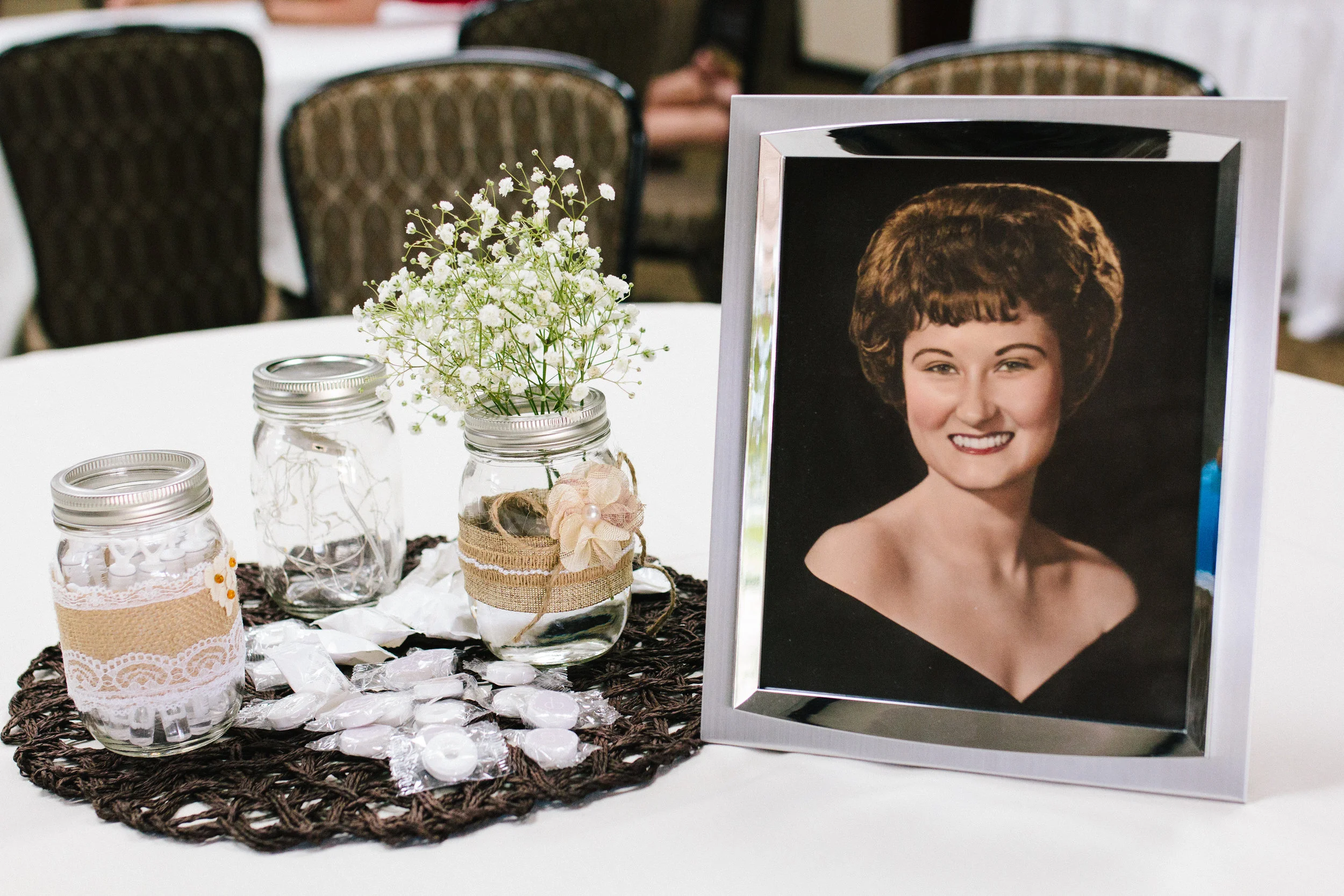Rustic DIY Wedding Centerpieces - A Champagne + Blush Oklahoma Wedding - Meditations Event Center - From Britt's Eye View Photography