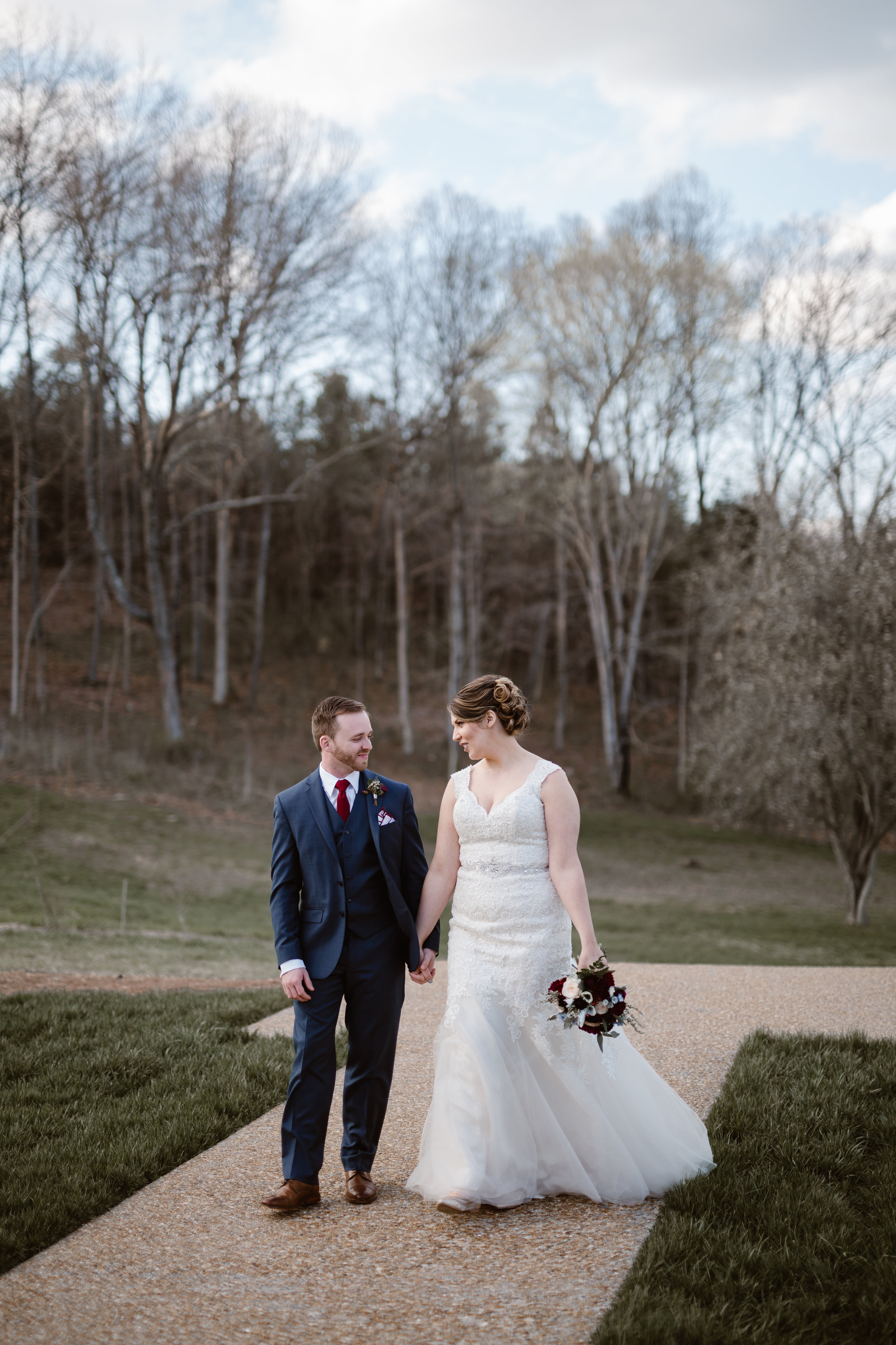 A Burgundy + Bronze Ramble Creek Fall Wedding - Erin Morrison Photography