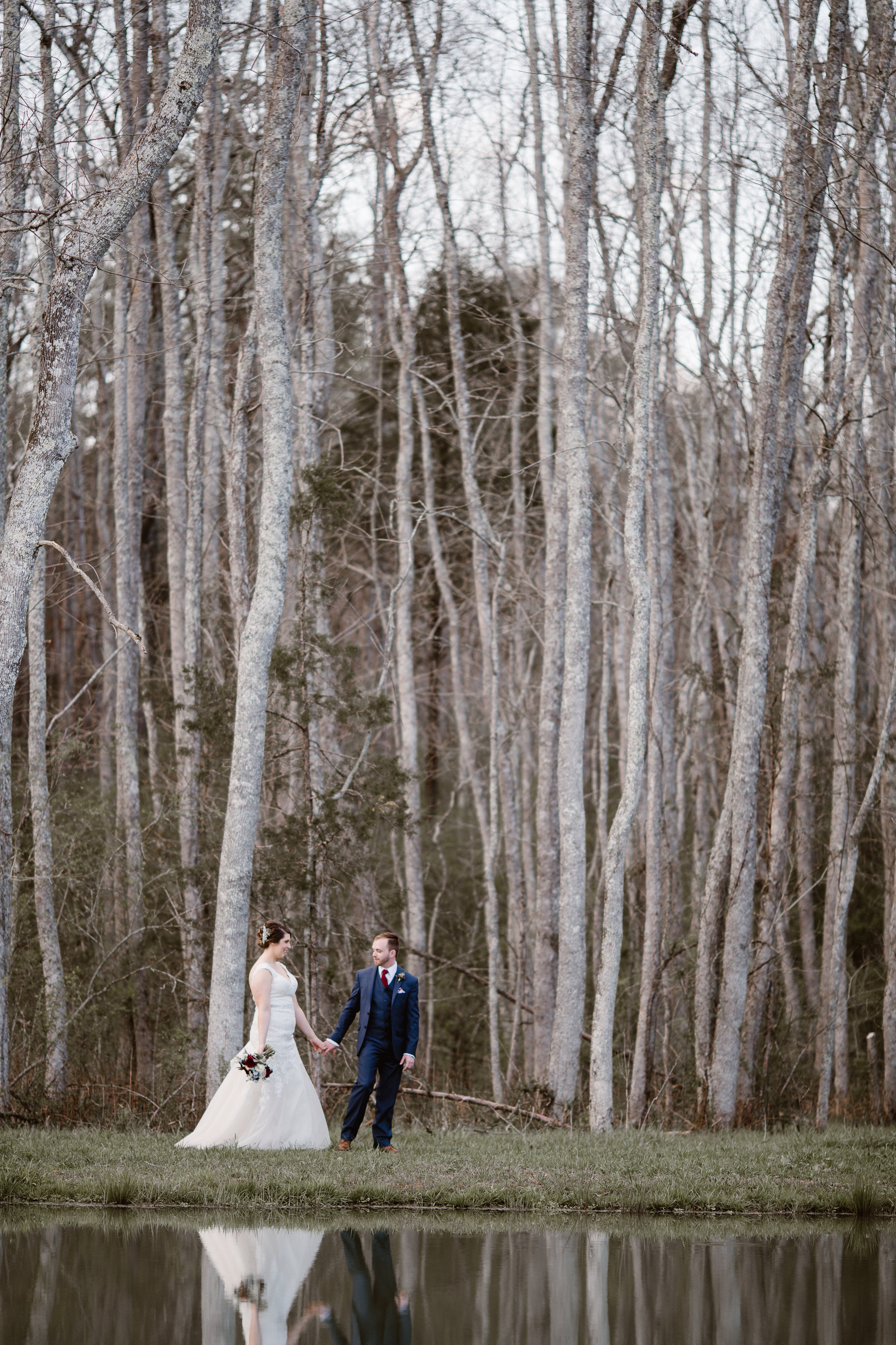 A Burgundy + Bronze Ramble Creek Fall Wedding - Erin Morrison Photography