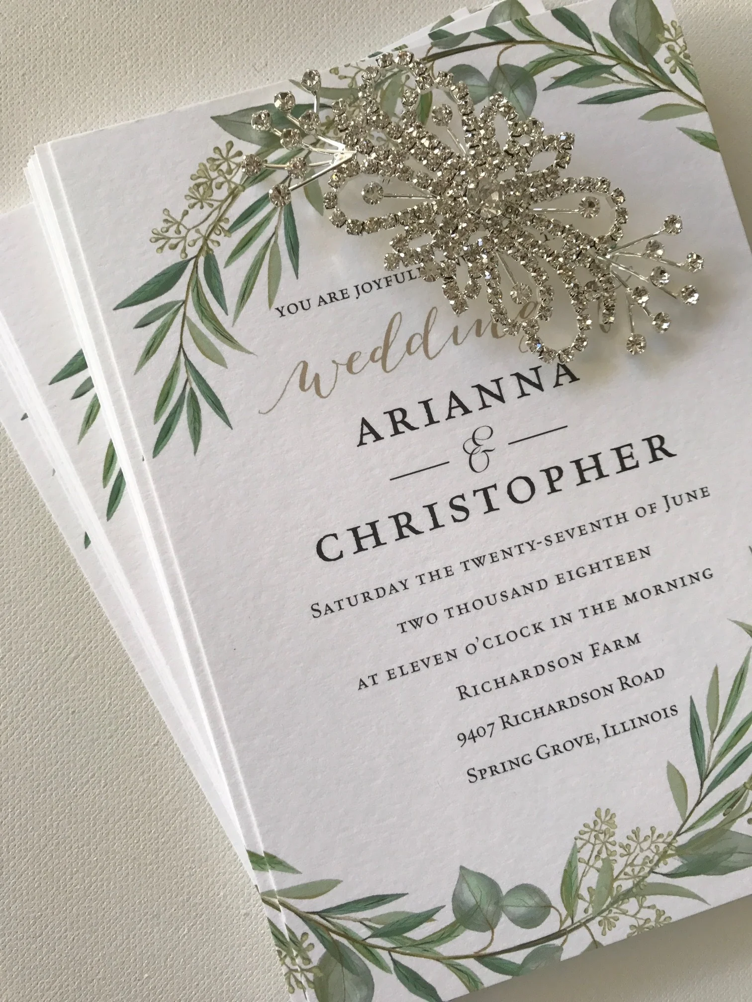 The Bridal Boutique | Fall Wedding Invitations-The Stationery Bar -- Wedding Blog-The Overwhelmed Bride
